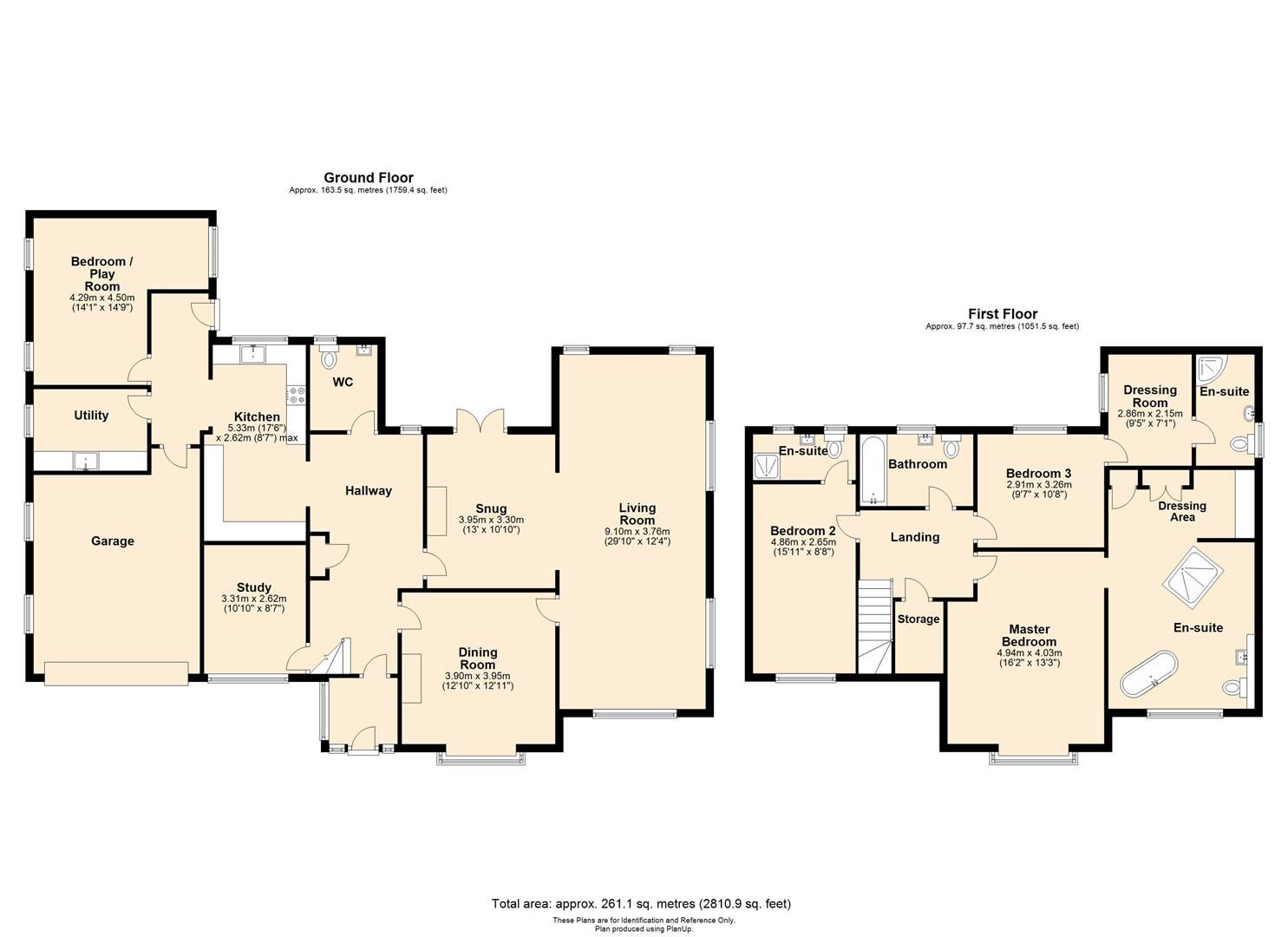4 bed detached for sale in Kings Acre - Property Floorplan