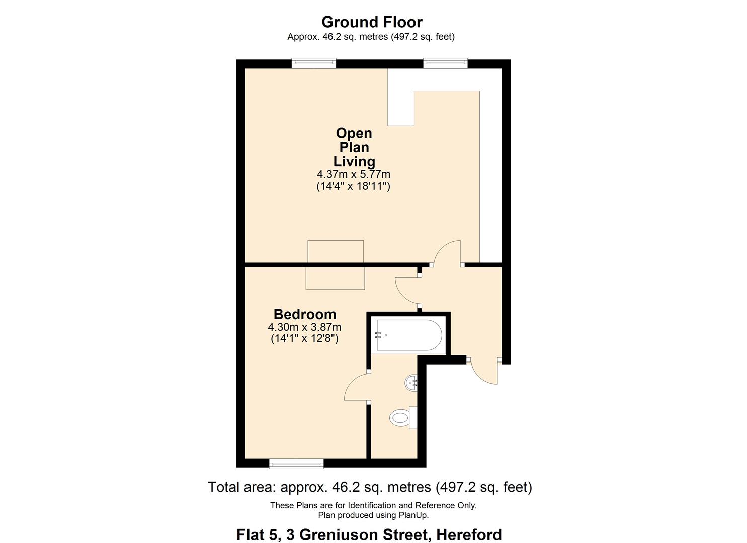 1 bed apartment for sale - Property Floorplan