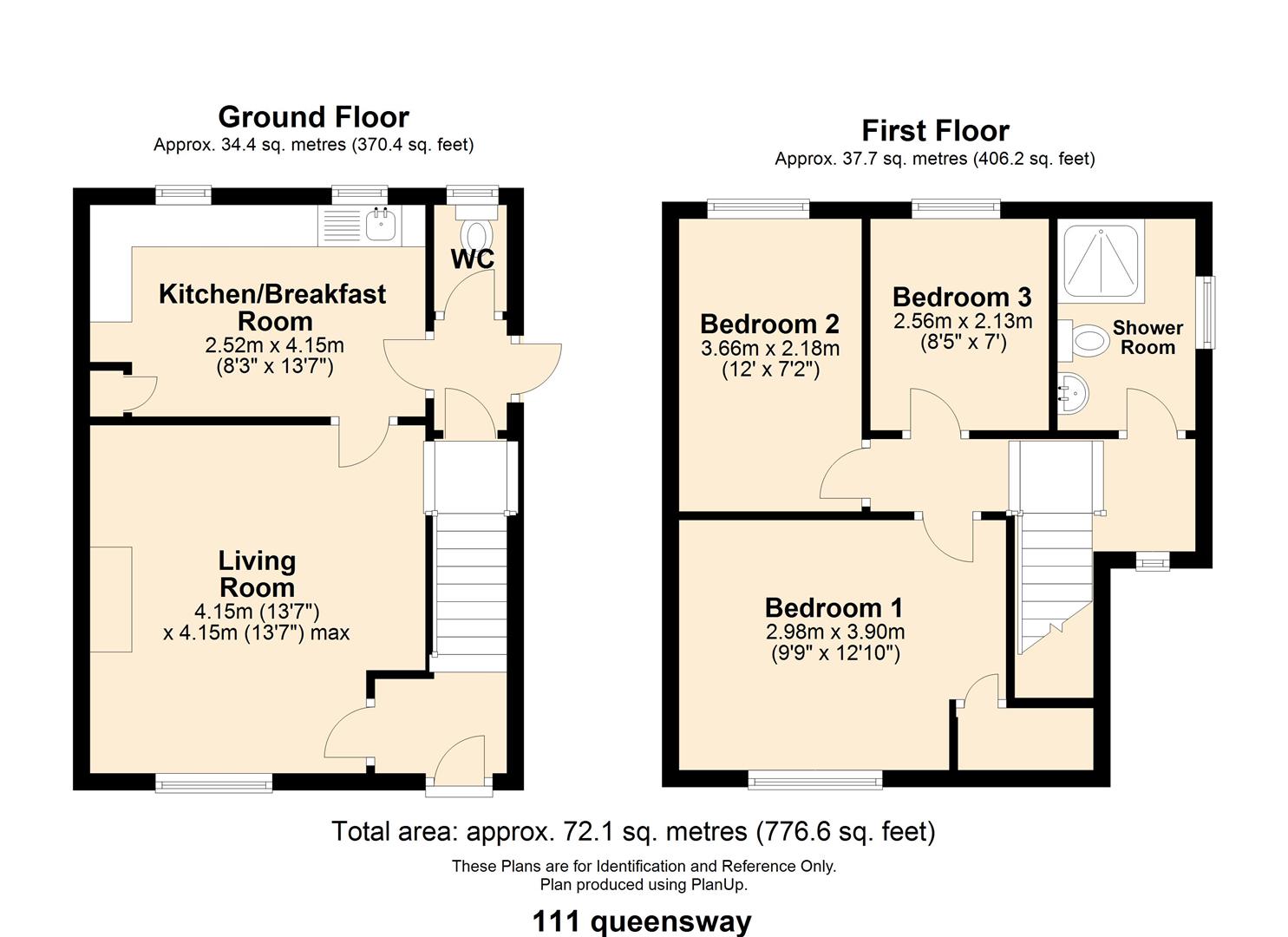 3 bed end of terrace for sale - Property Floorplan