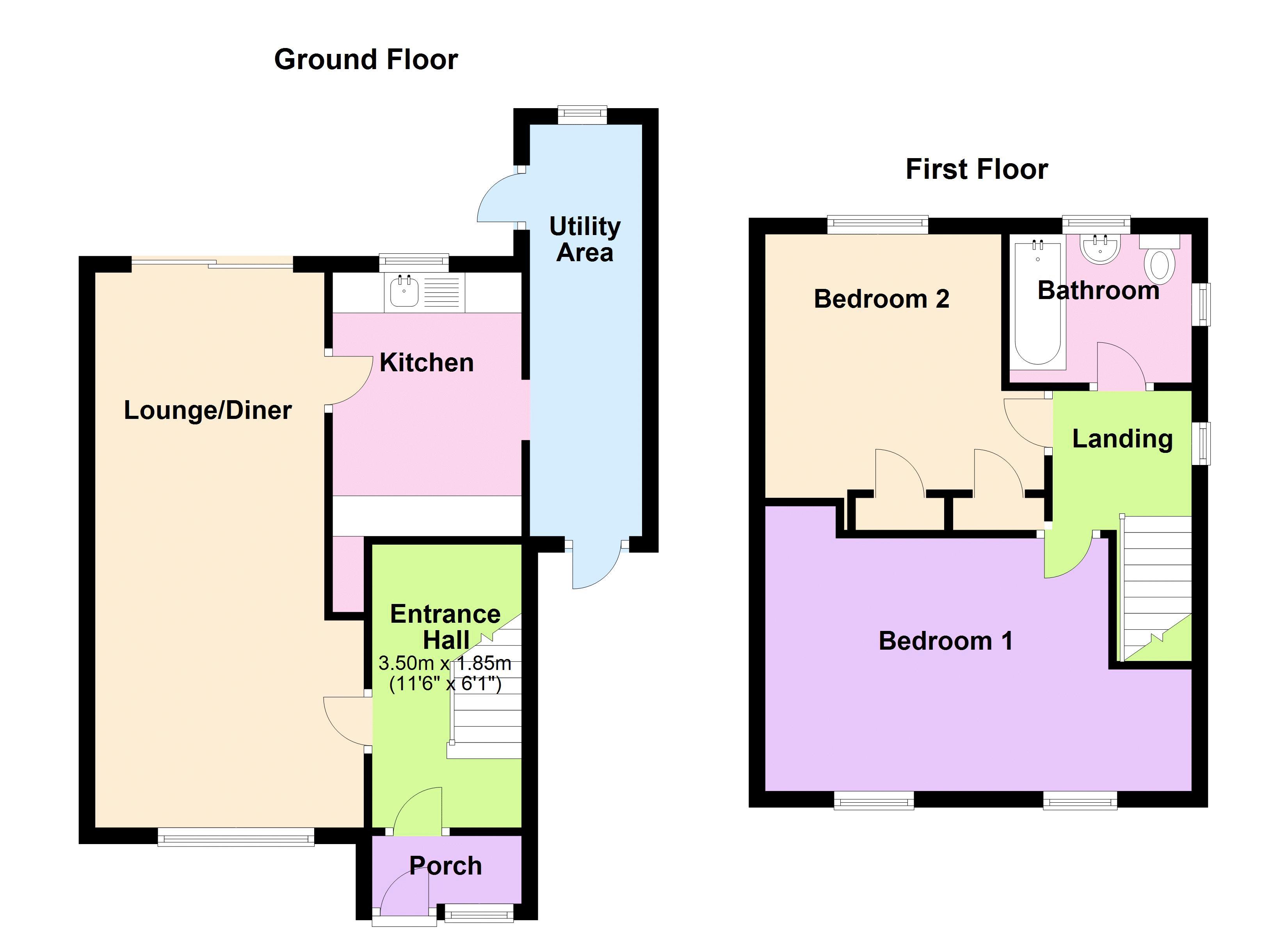 2 bed house to rent in Ludford Road - Property Floorplan