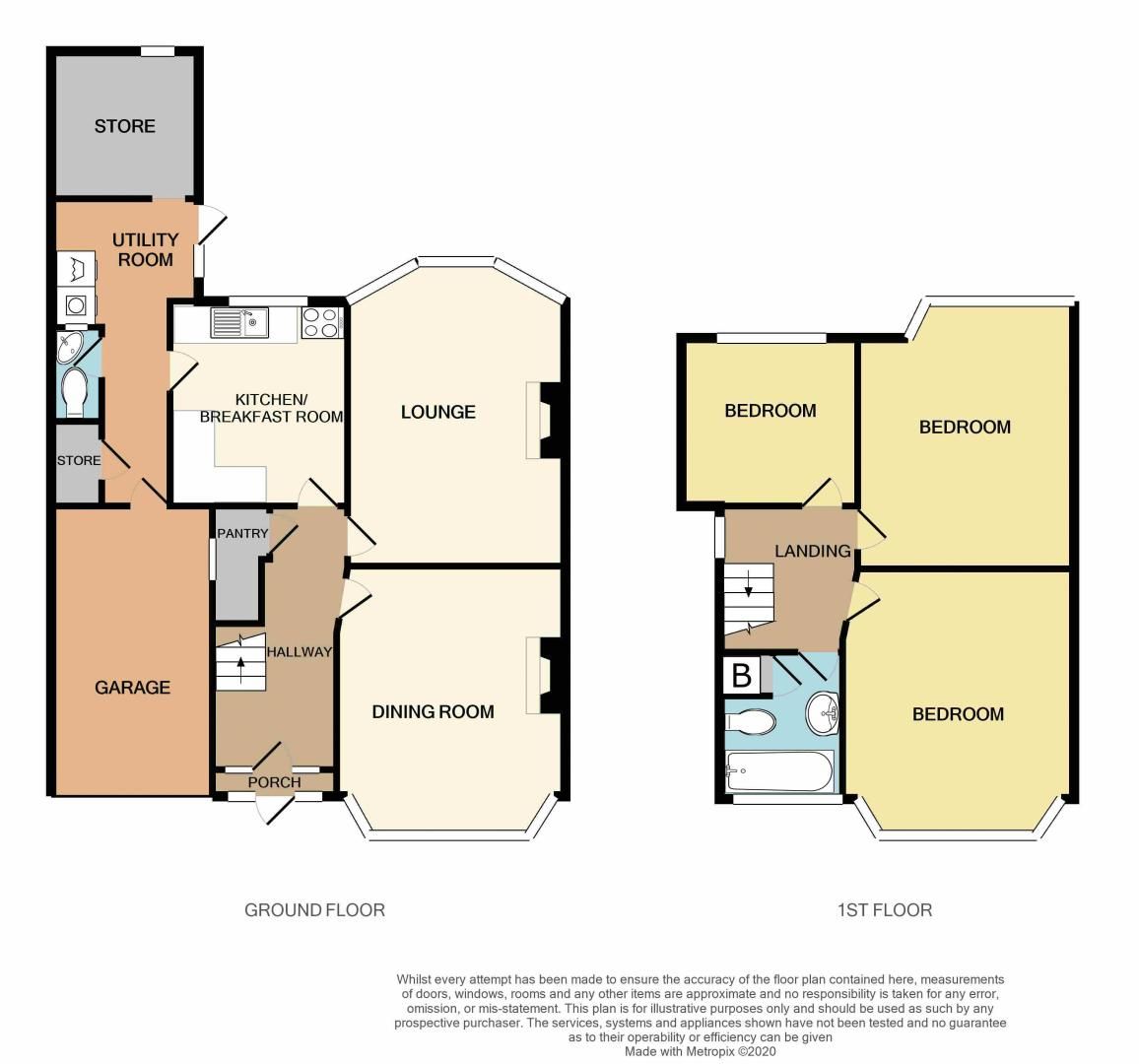 3 bed house for sale in Conway Avenue - Property Floorplan