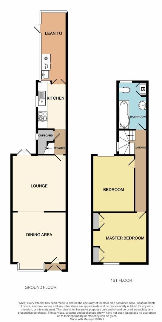 2 bed house for sale in Park Road - Property Floorplan
