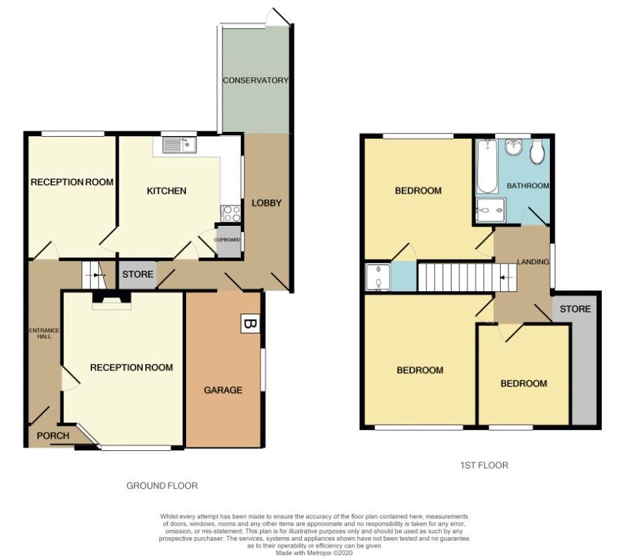 3 bed house for sale in Goodwyn Avenue - Property Floorplan