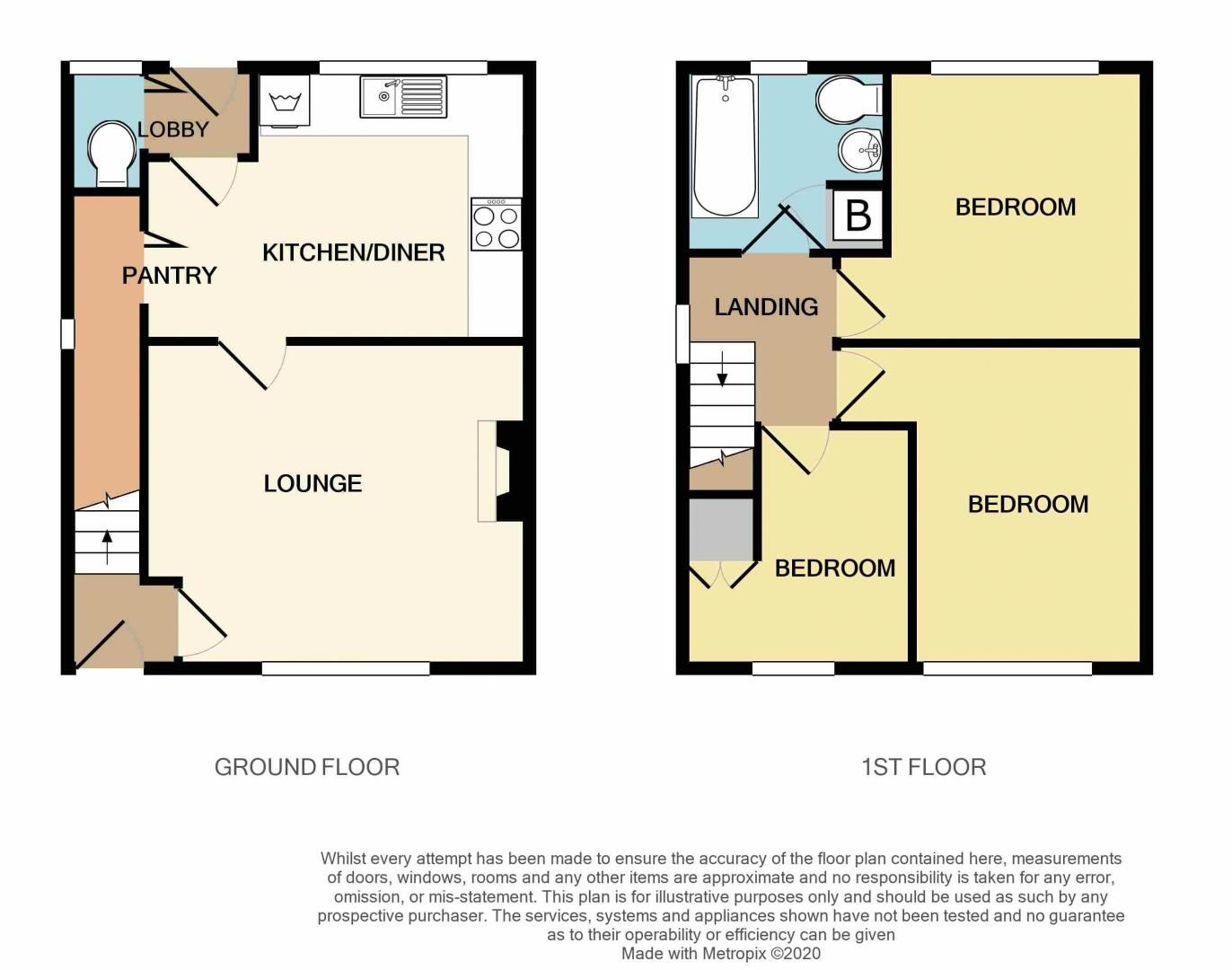 3 bed house for sale in Slatch House Road - Property Floorplan