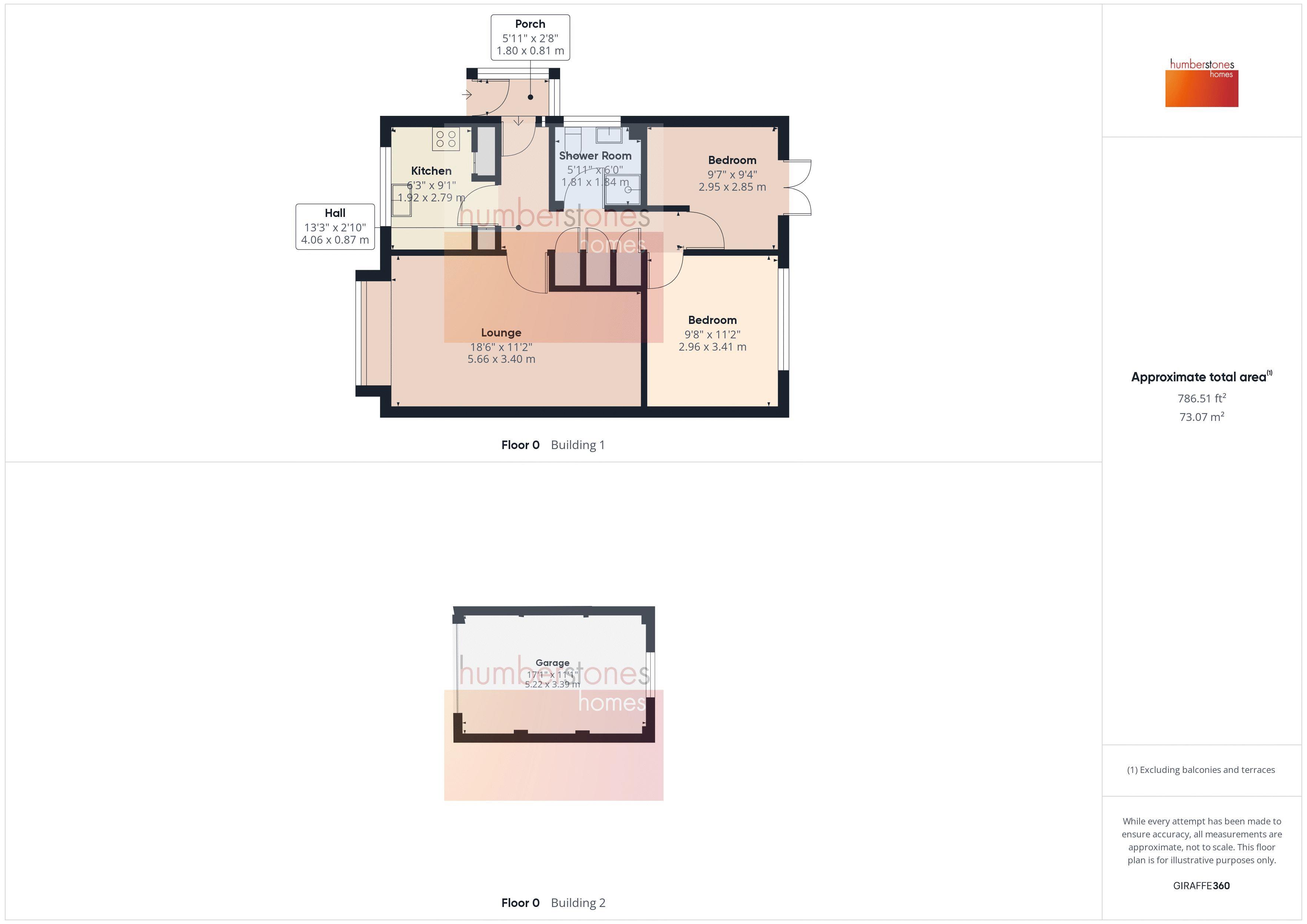 2 bed bungalow for sale in Woodbury Road - Property Floorplan