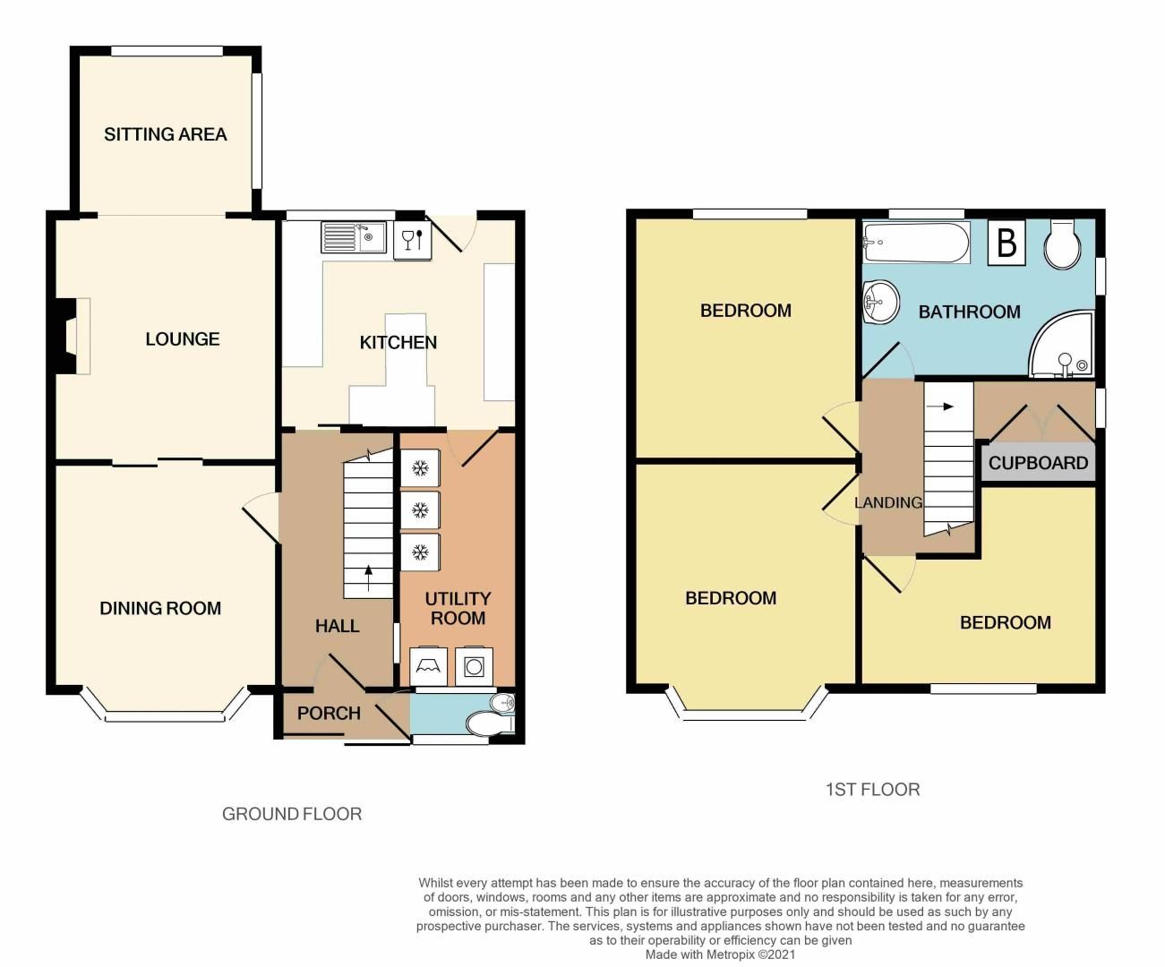 3 bed house for sale in Kingsway - Property Floorplan