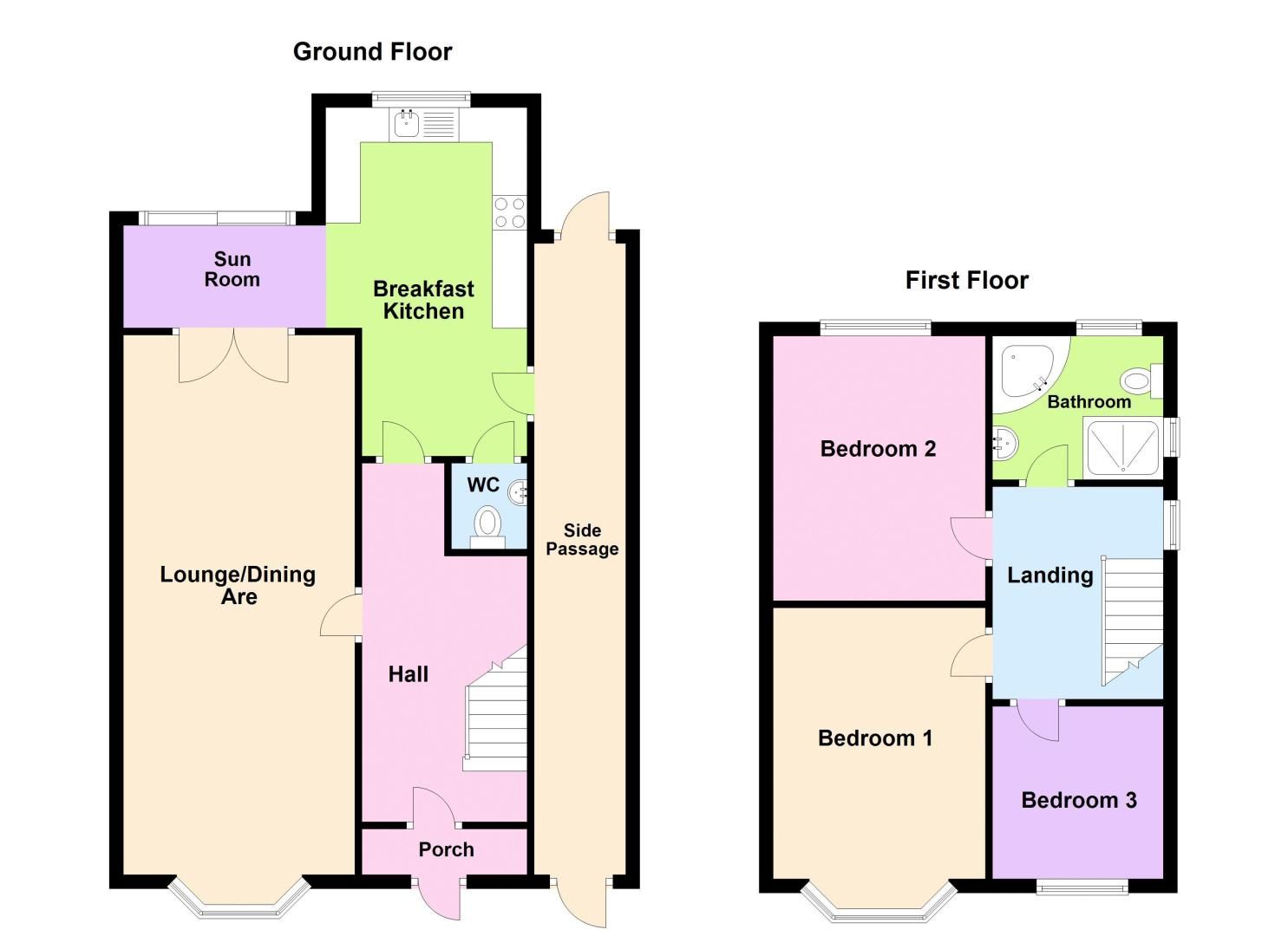 3 bed house for sale in White Road - Property Floorplan