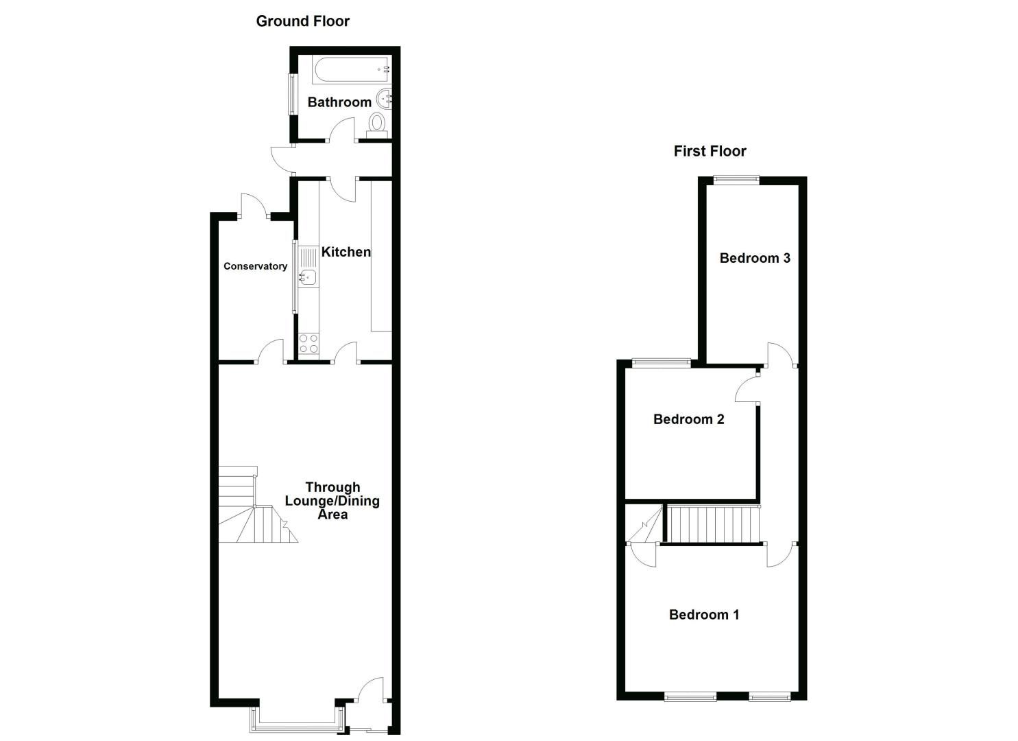 3 bed house for sale in Salisbury Road - Property Floorplan