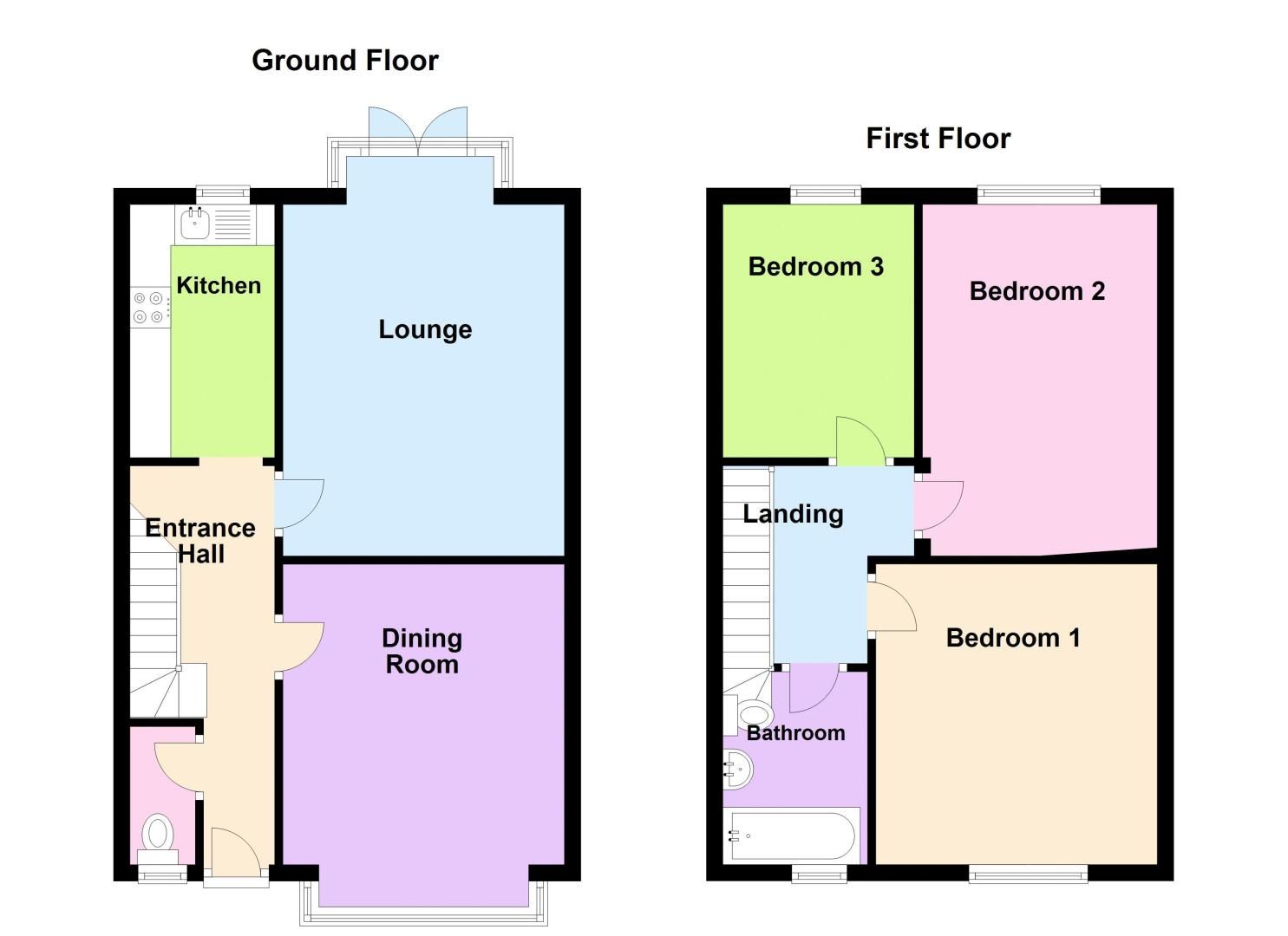 3 bed house for sale in Dorset Road - Property Floorplan