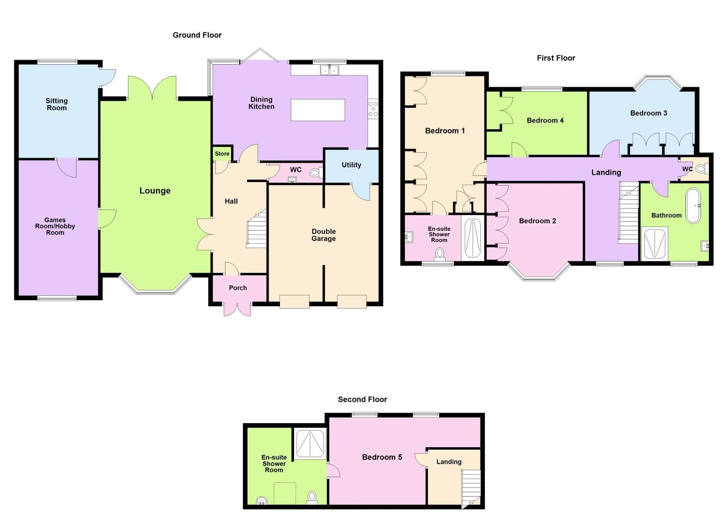 5 bed house for sale in Brandhall Road - Property Floorplan
