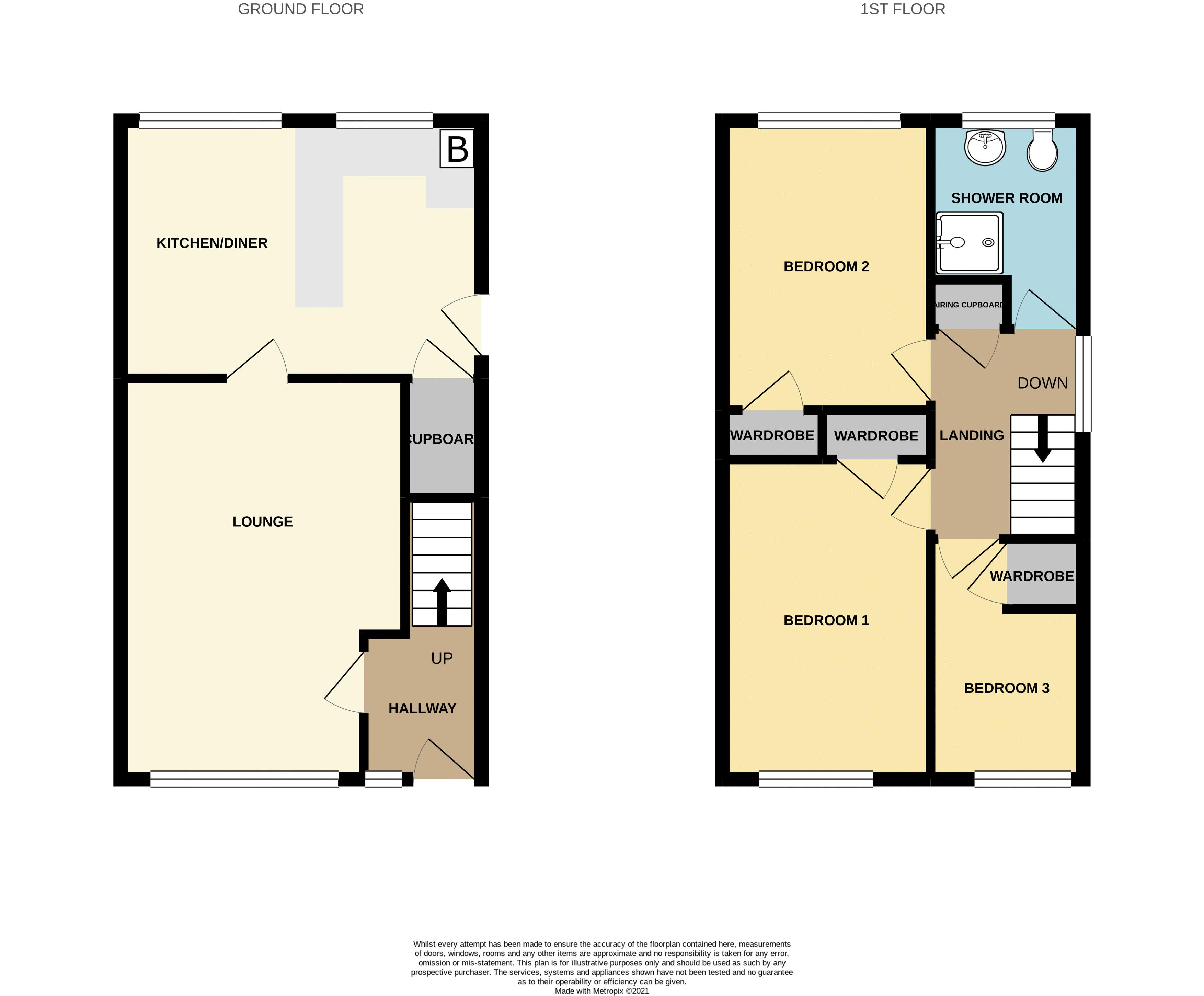 3 bed house for sale in Hancox Street - Property Floorplan