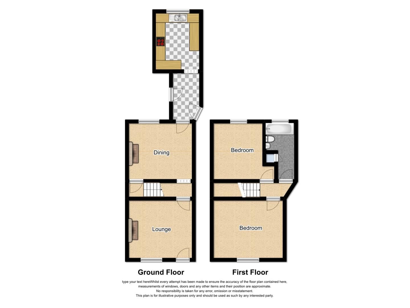 2 bed house for sale in Powke Lane - Property Floorplan