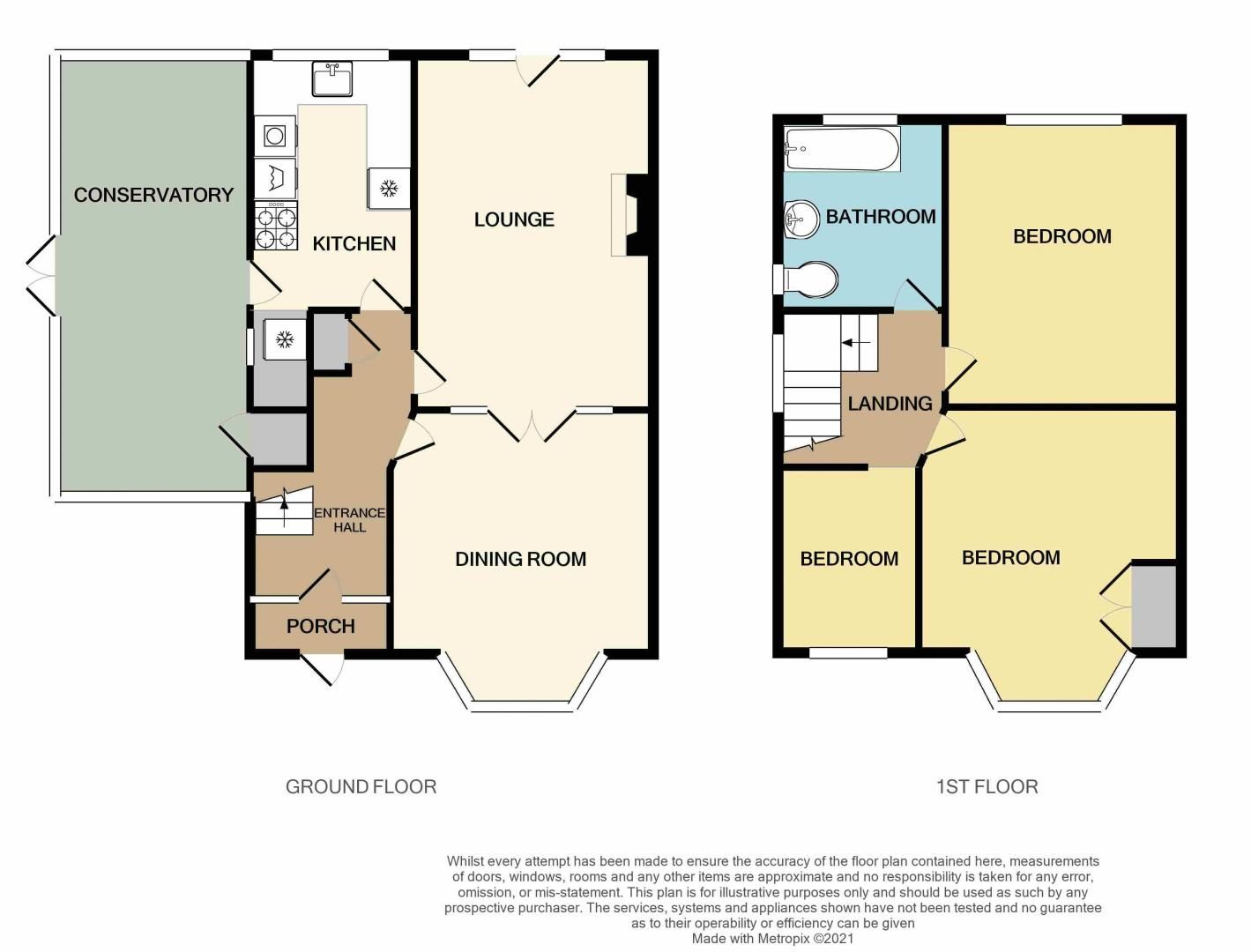 3 bed house for sale in Quinton Lane - Property Floorplan