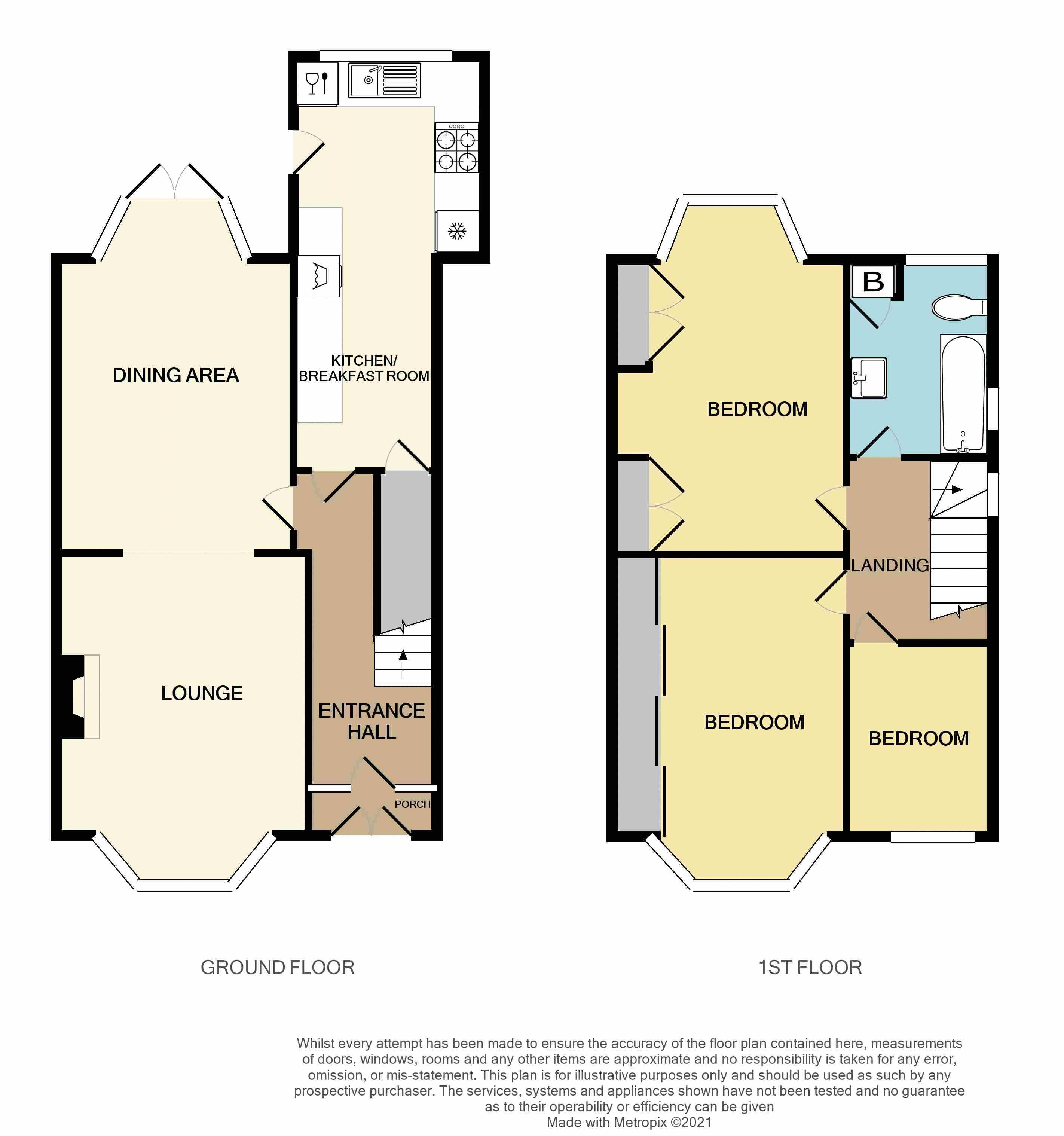 3 bed house for sale in Worlds End Lane - Property Floorplan