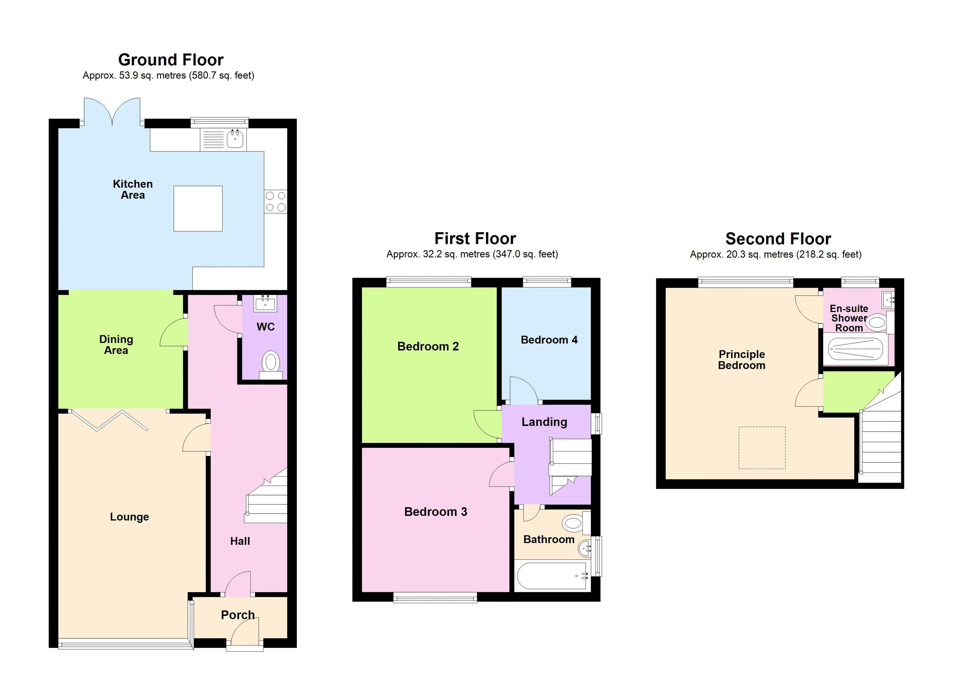 4 bed house for sale in Warwick Road - Property Floorplan