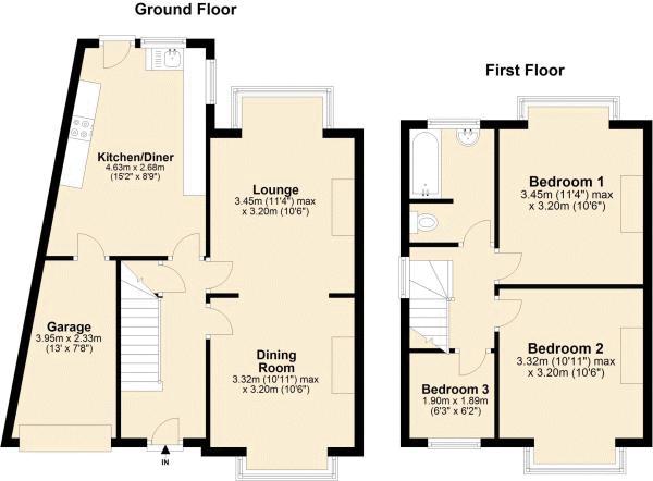 3 bed house for sale in Wolverhampton Road South - Property Floorplan