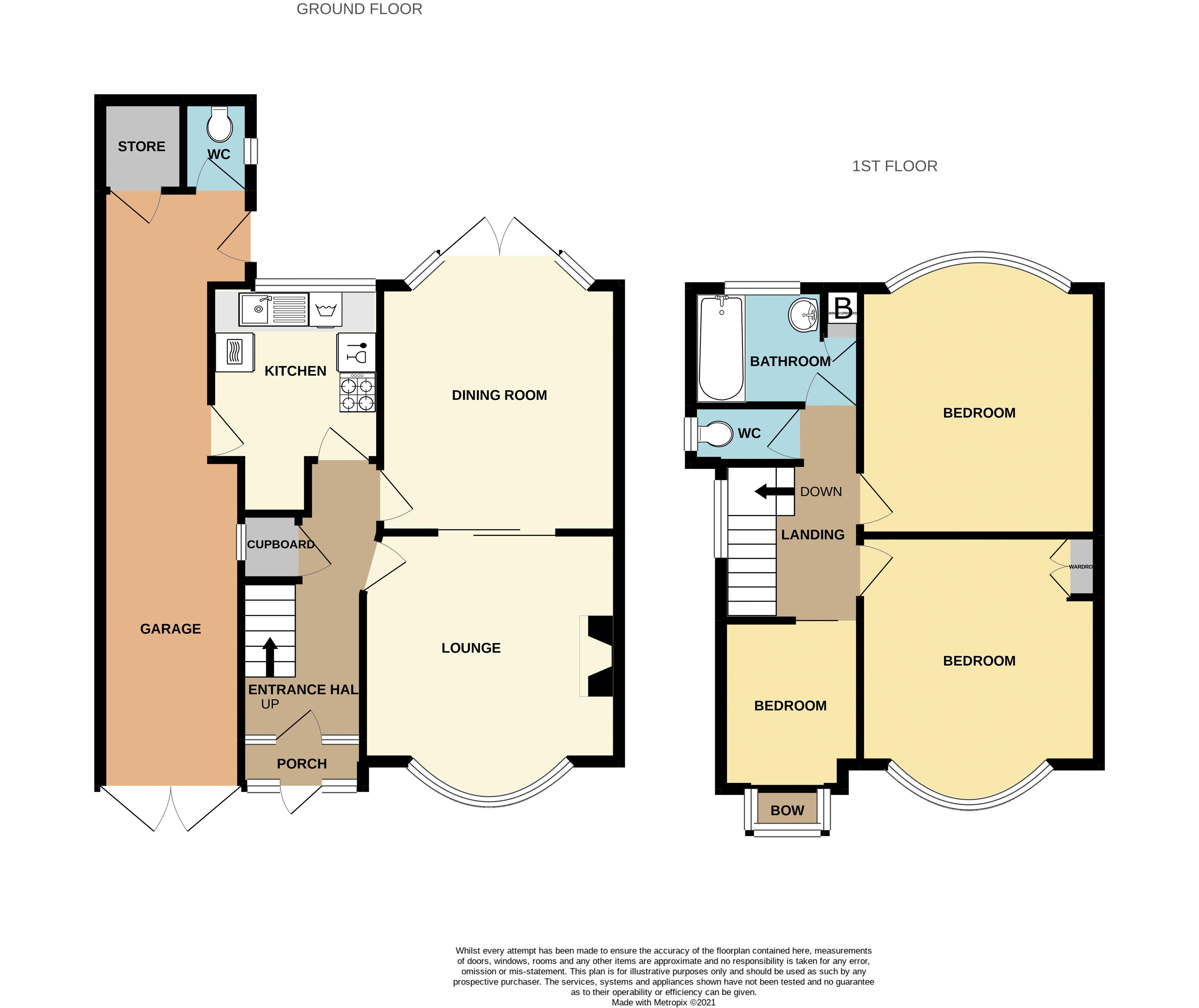 3 bed house for sale in Beverley Court Road - Property Floorplan