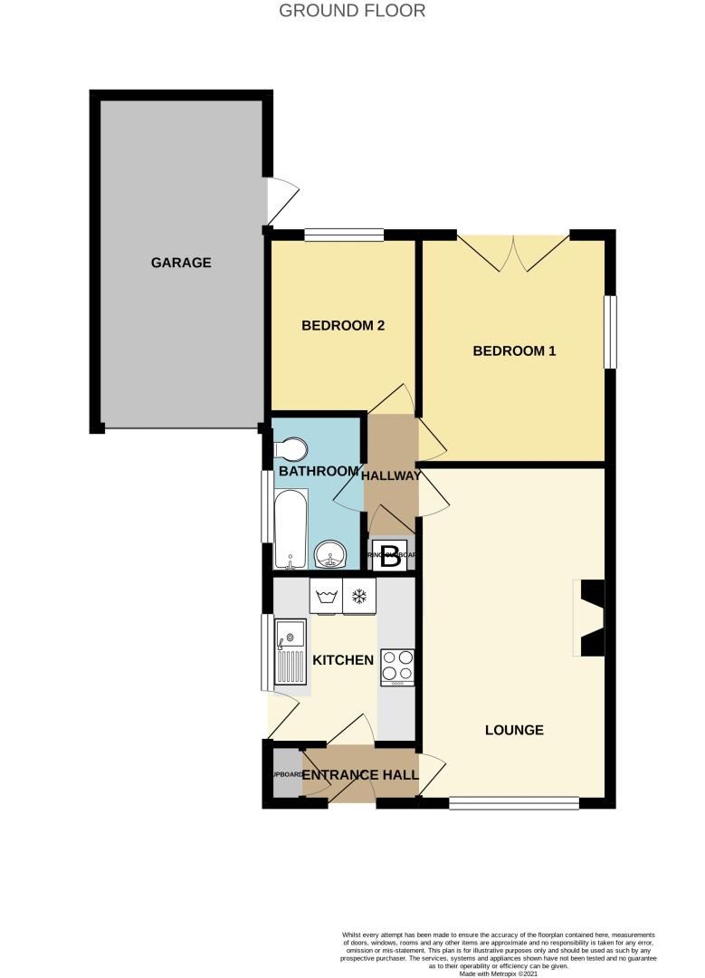 2 bed bungalow for sale in Nailers Close - Property Floorplan