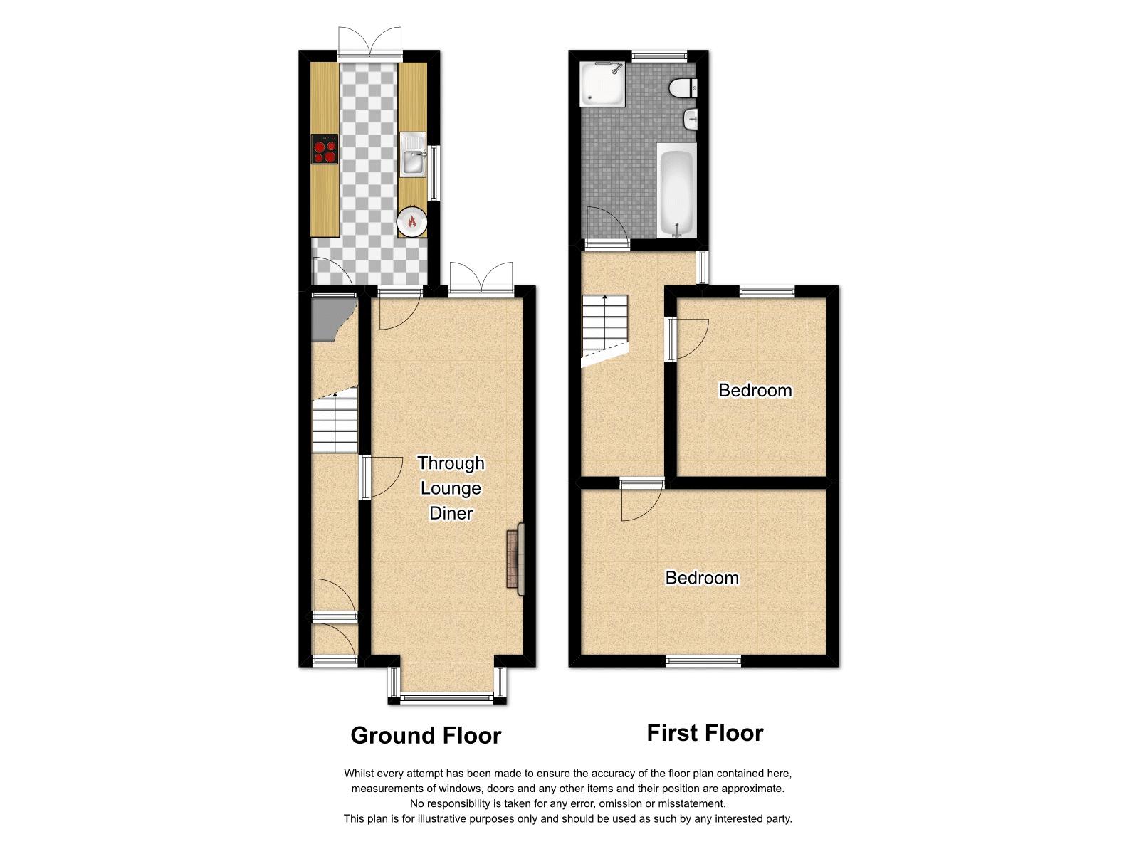 2 bed house for sale in Milcote Road - Property Floorplan