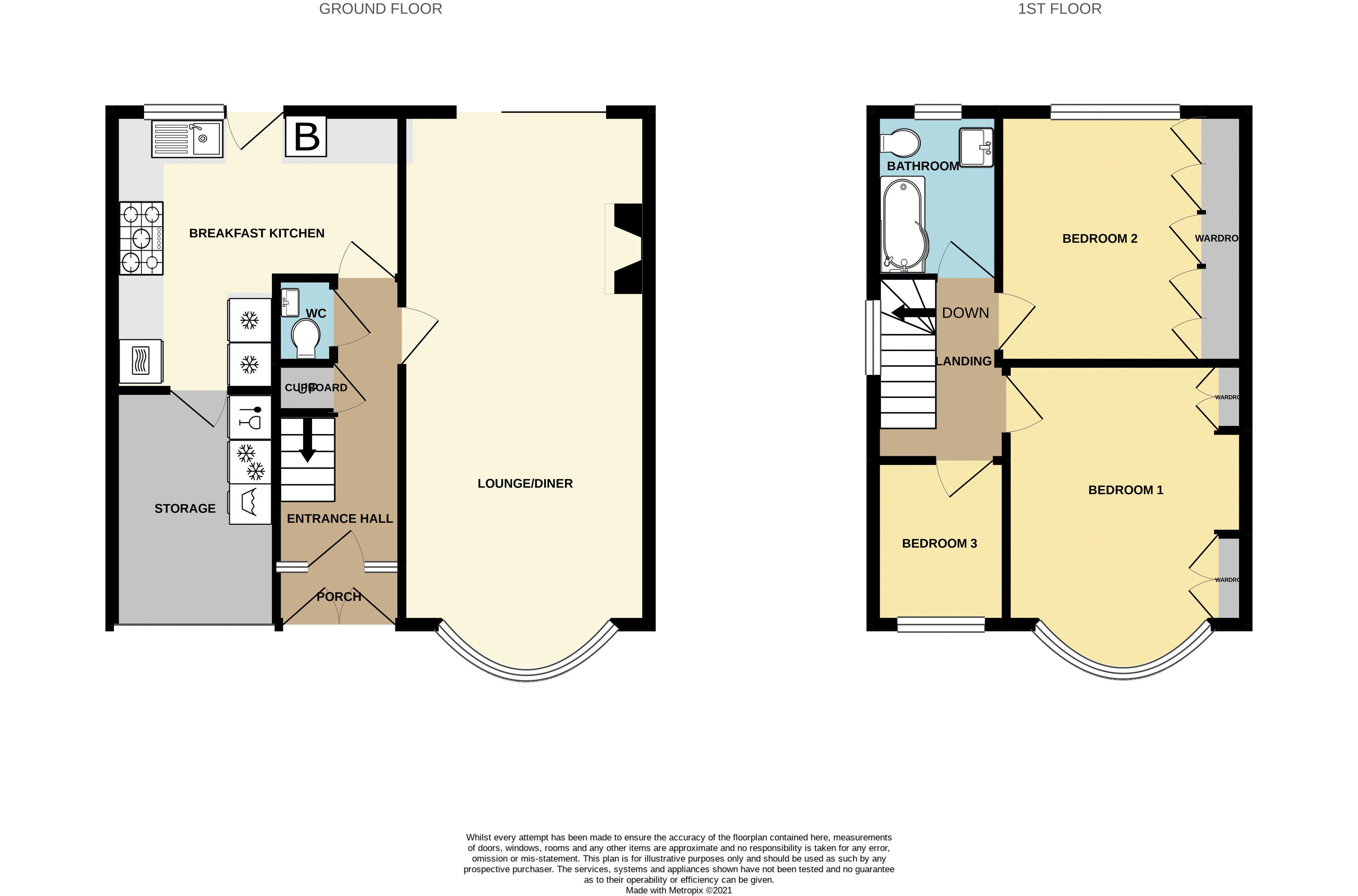 3 bed house for sale in Trevanie Avenue - Property Floorplan