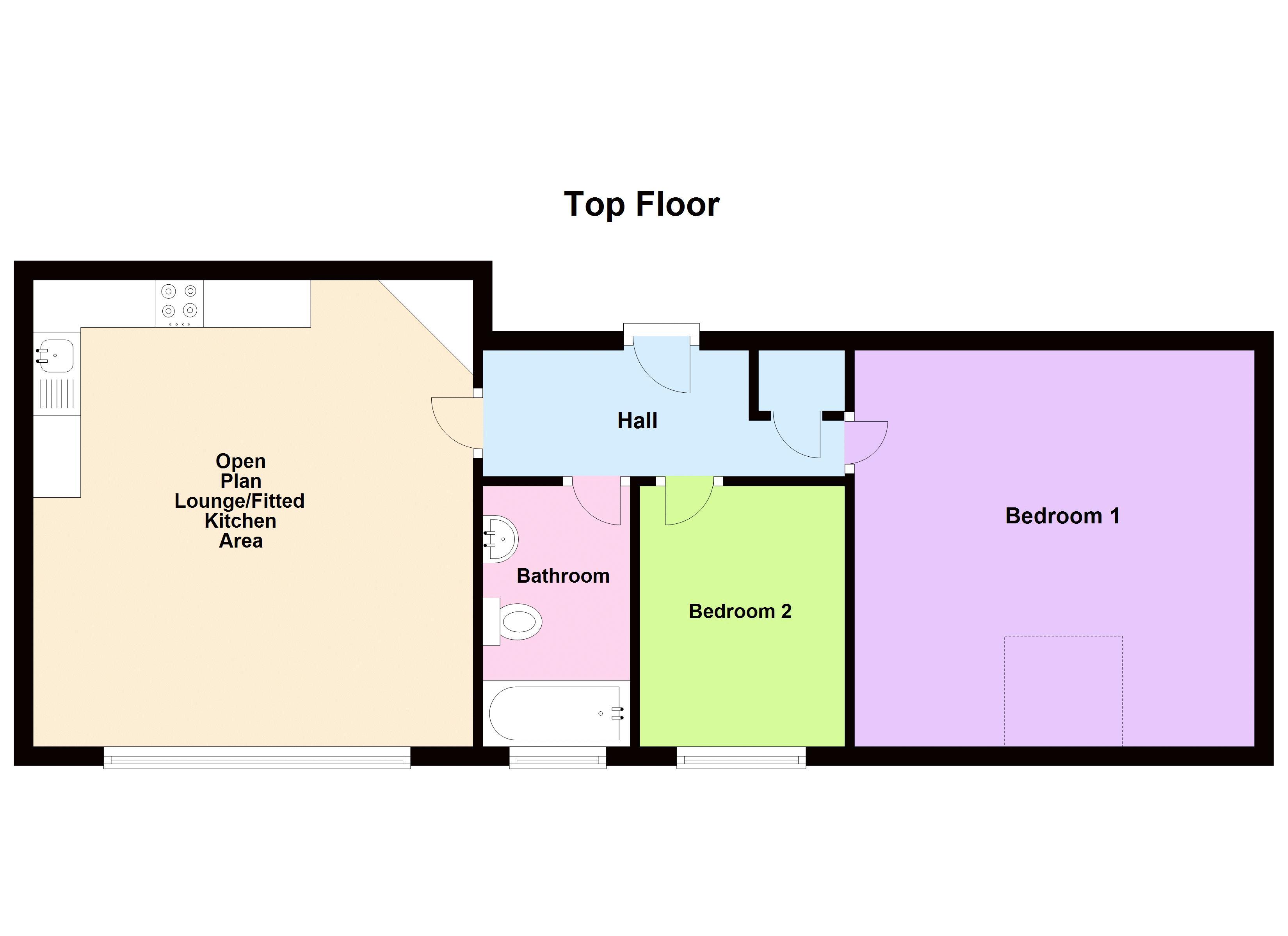 2 bed flat for sale in 35 Portland Road - Property Floorplan