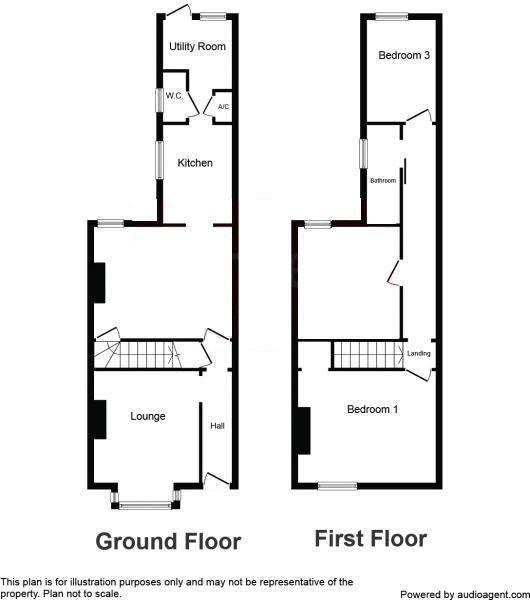 3 bed house for sale in Long Hyde Road - Property Floorplan