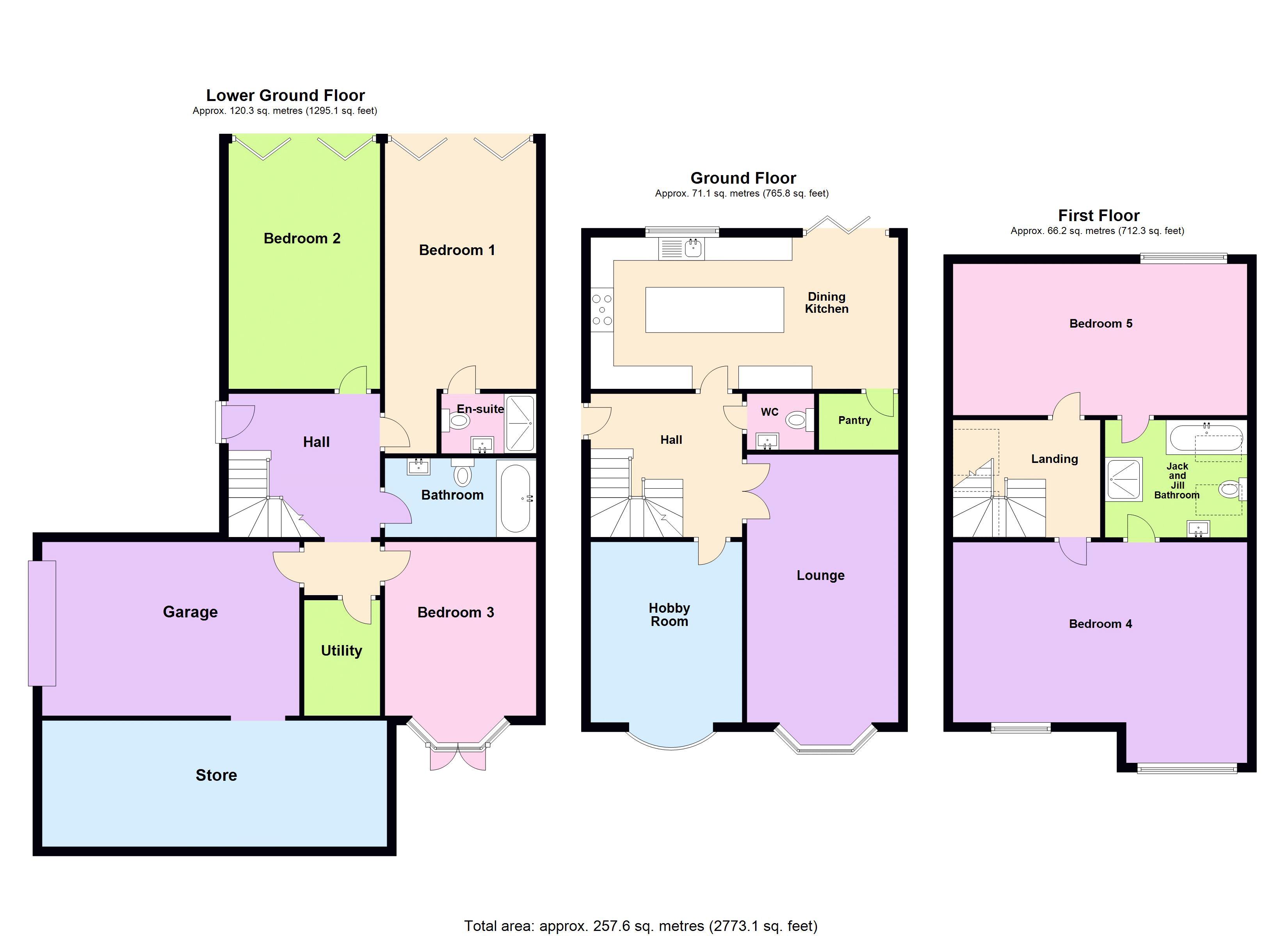 5 bed house for sale in Raddens Road - Property Floorplan