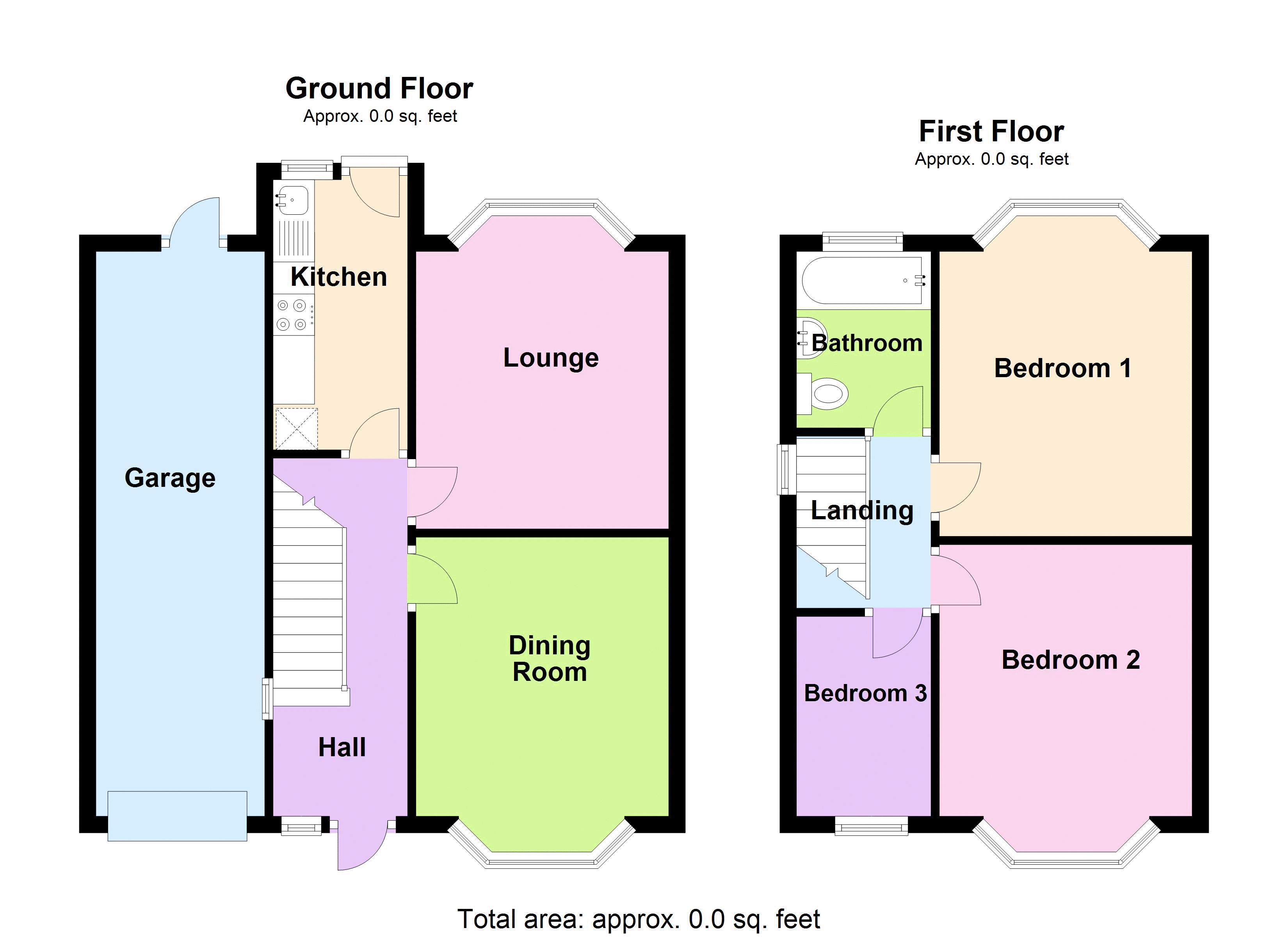 3 bed house for sale in Elm Croft - Property Floorplan