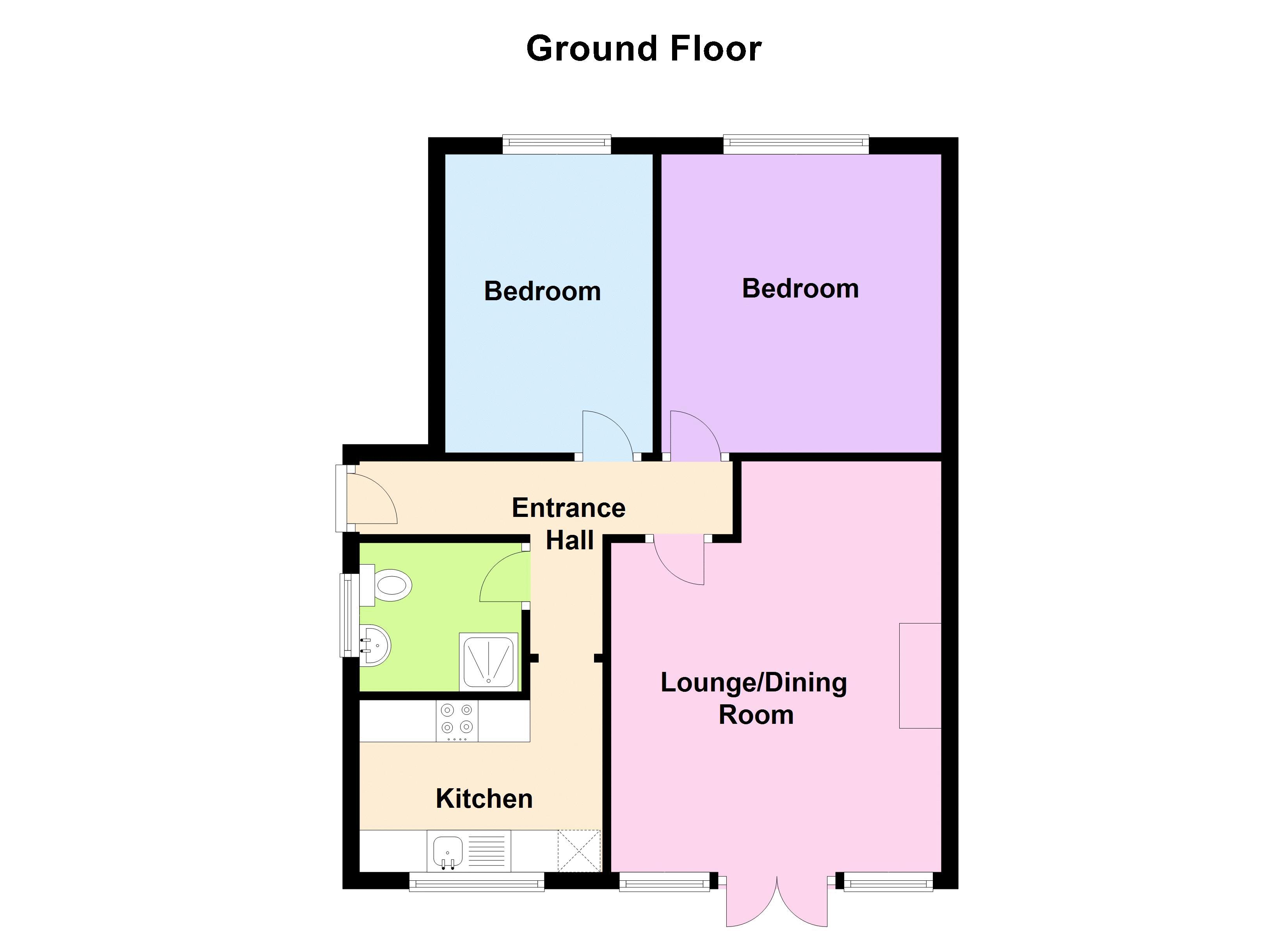 2 bed flat for sale in Ventnor Close - Property Floorplan