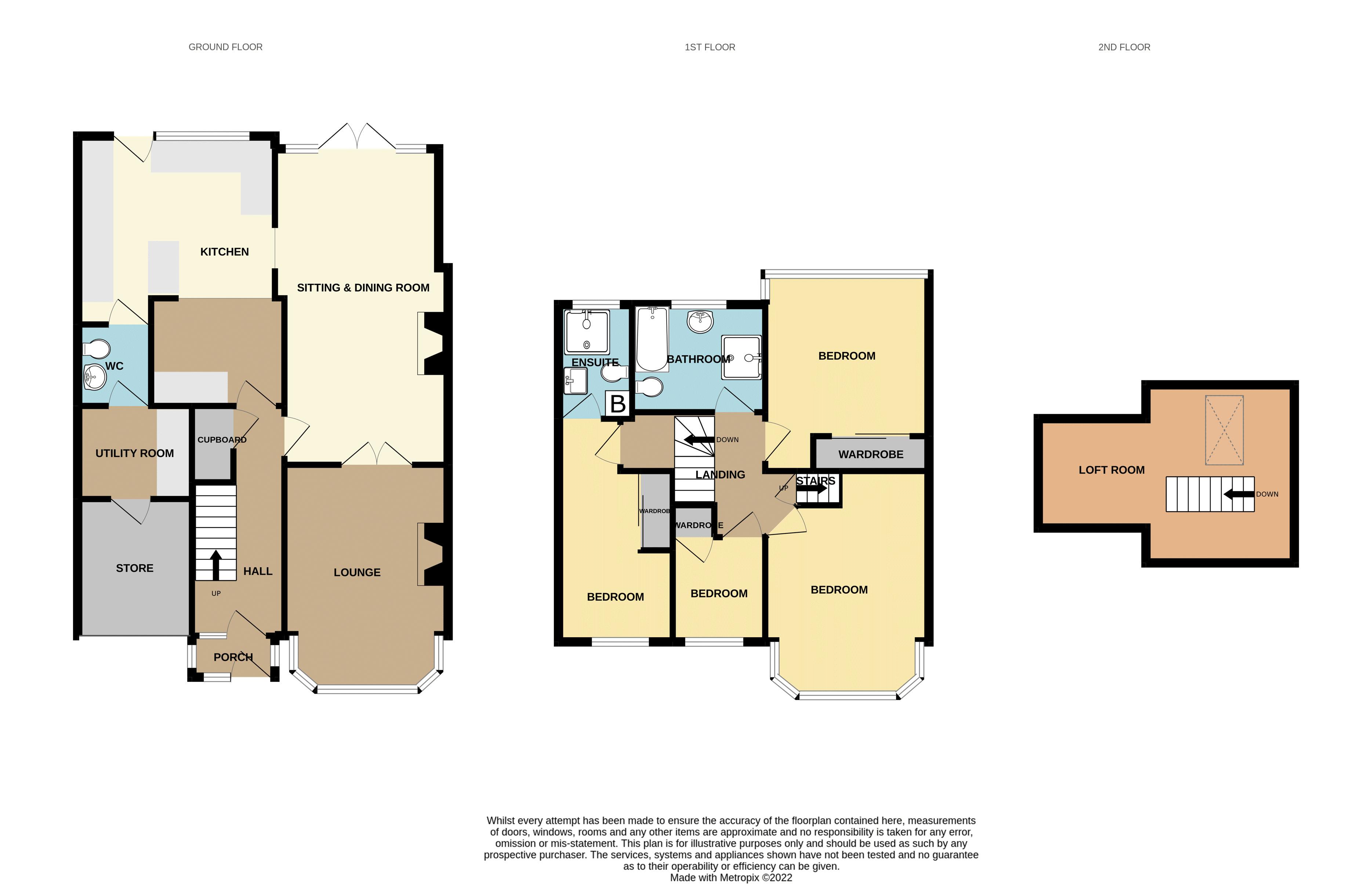 4 bed house for sale in Oak Road - Property Floorplan