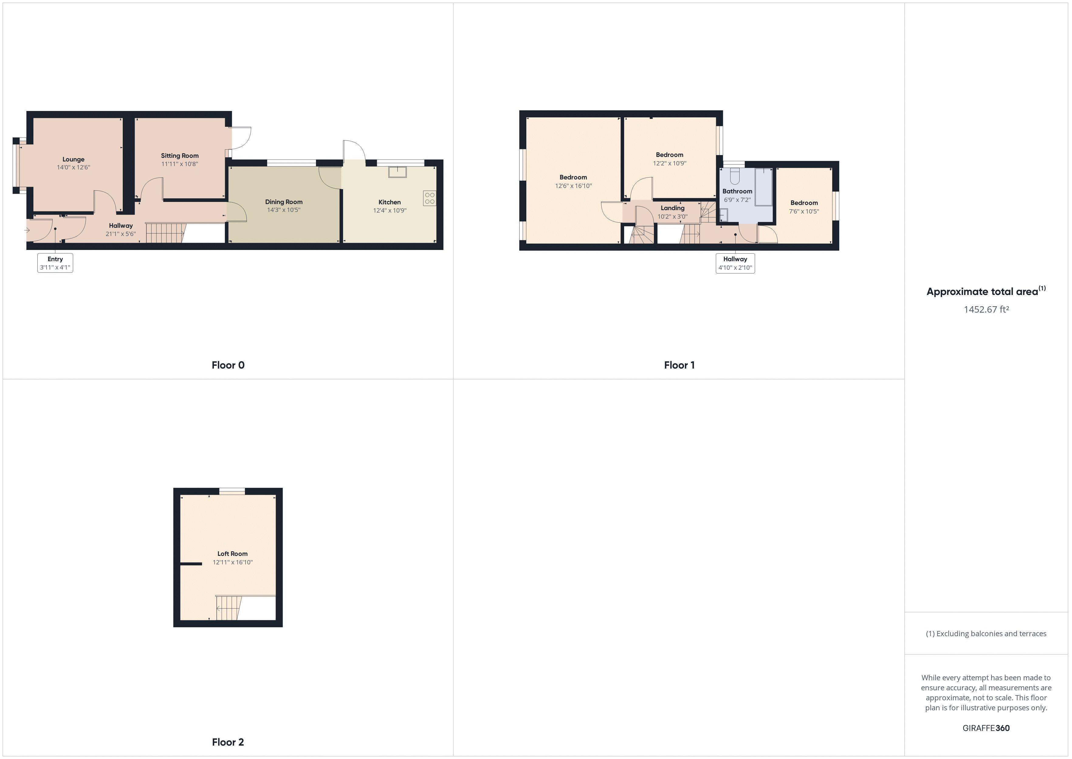 4 bed house for sale in Little Moor Hill - Property Floorplan