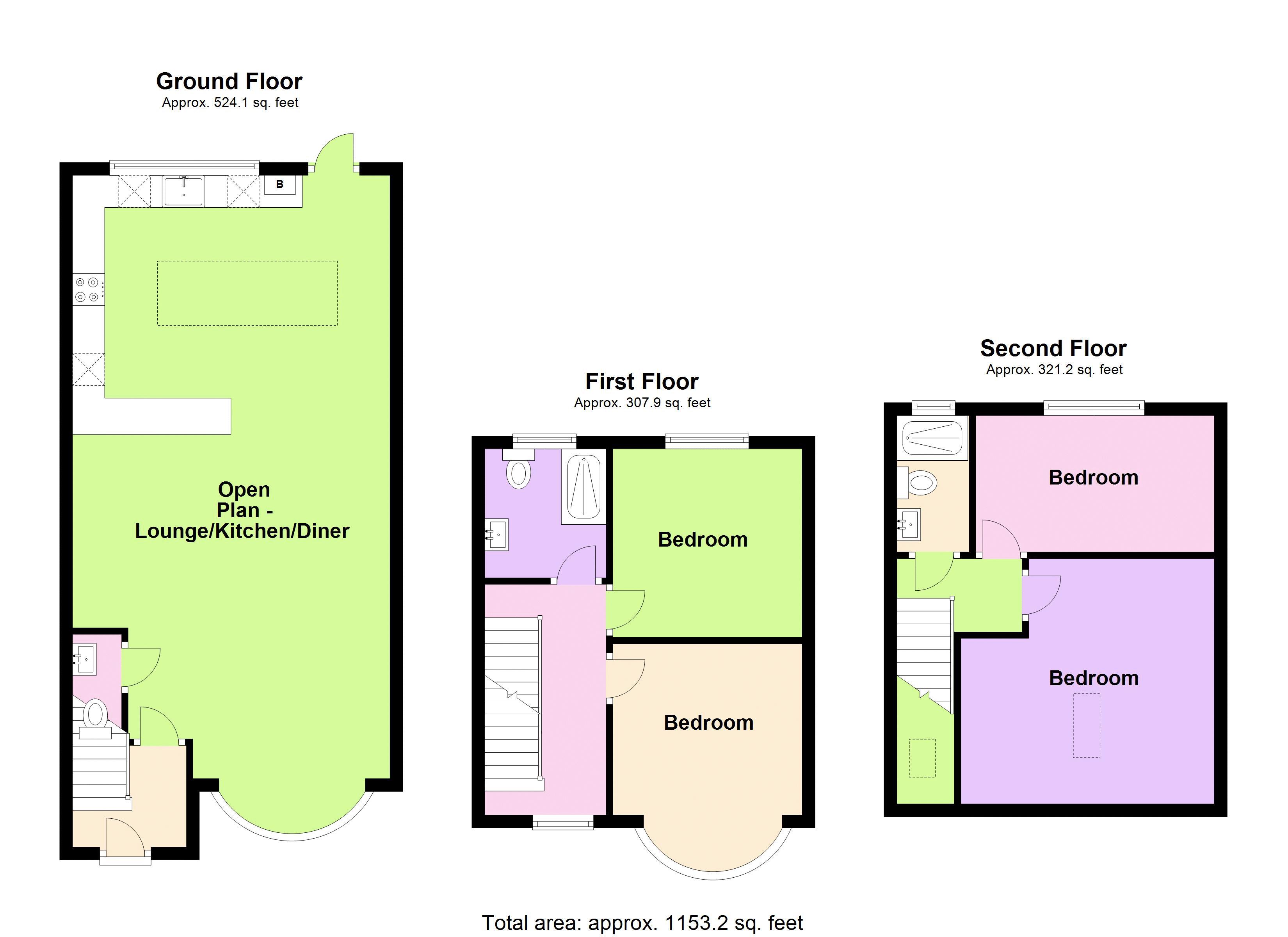 4 bed house for sale in Broadway - Property Floorplan