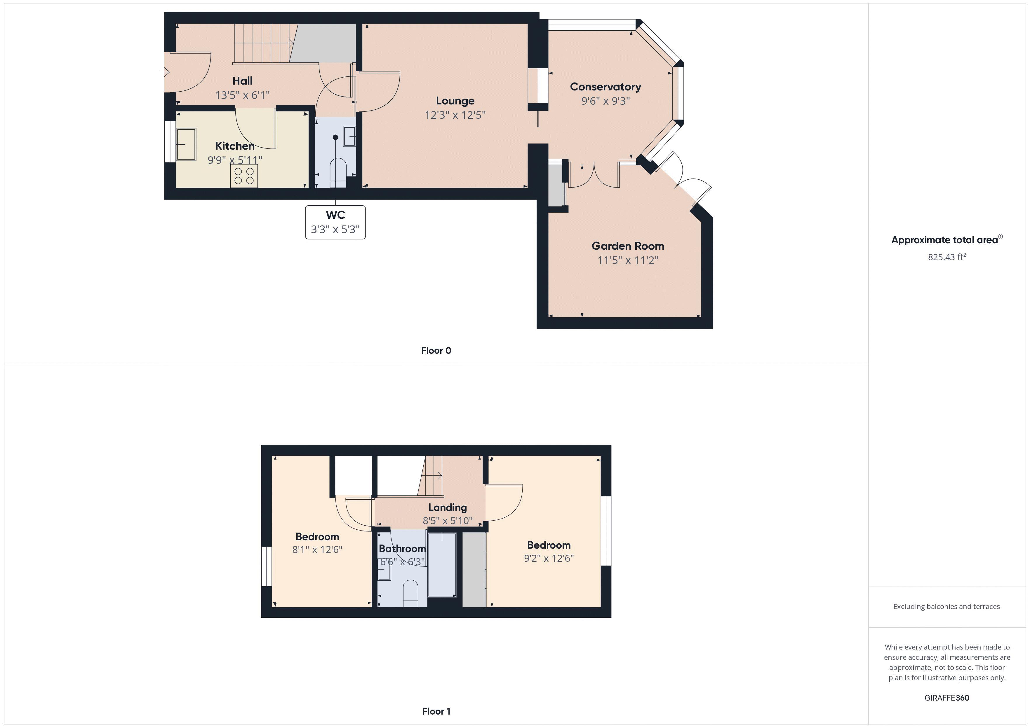 2 bed house for sale in Hamilton Street - Property Floorplan