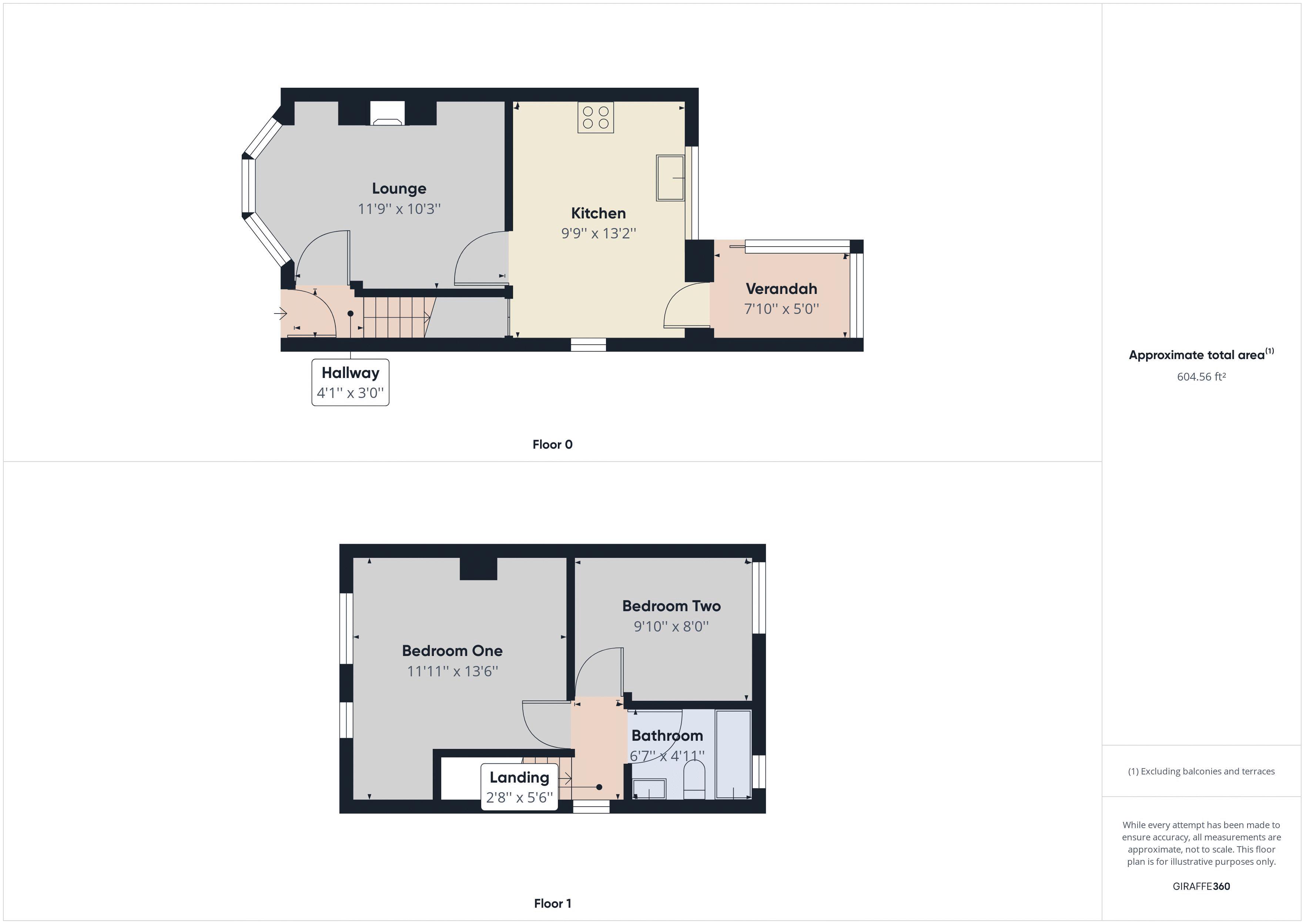 2 bed house for sale in Aston Road - Property Floorplan