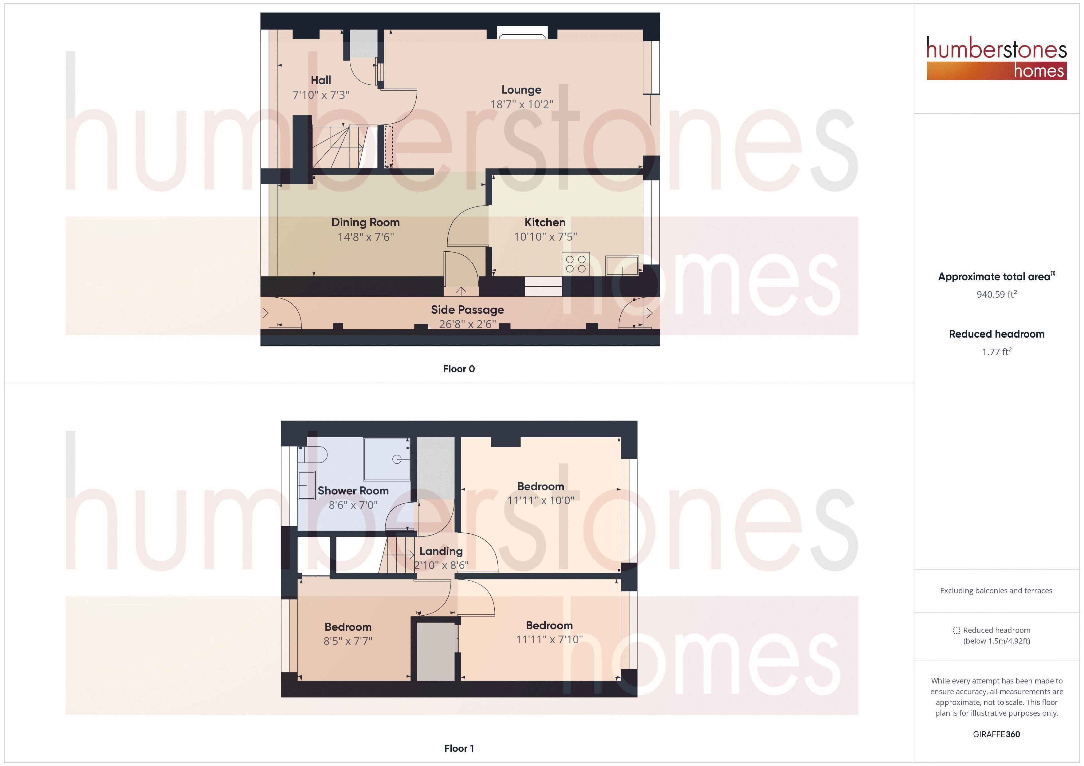 3 bed house for sale in Wood Lane - Property Floorplan