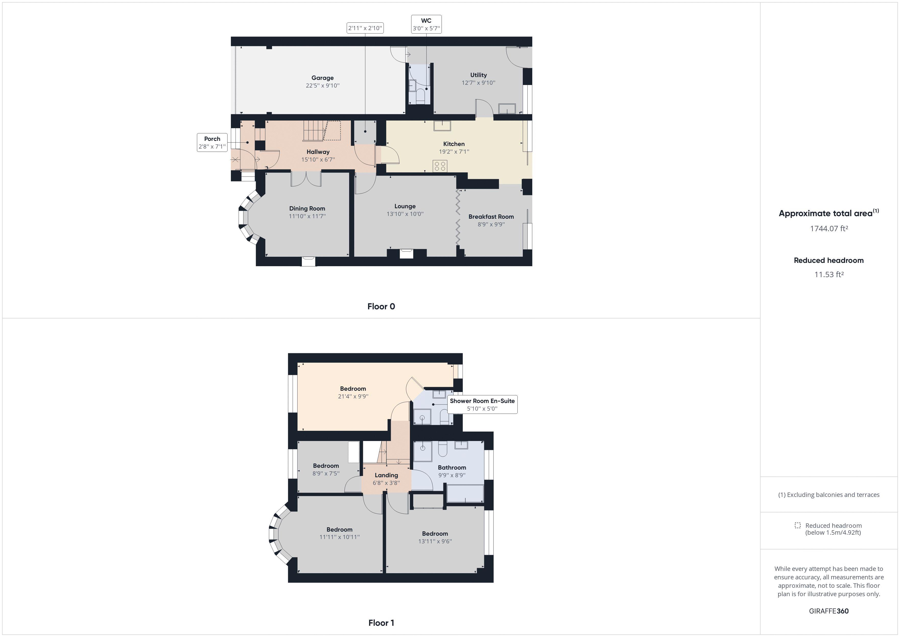 4 bed house for sale in Manor Lane - Property Floorplan