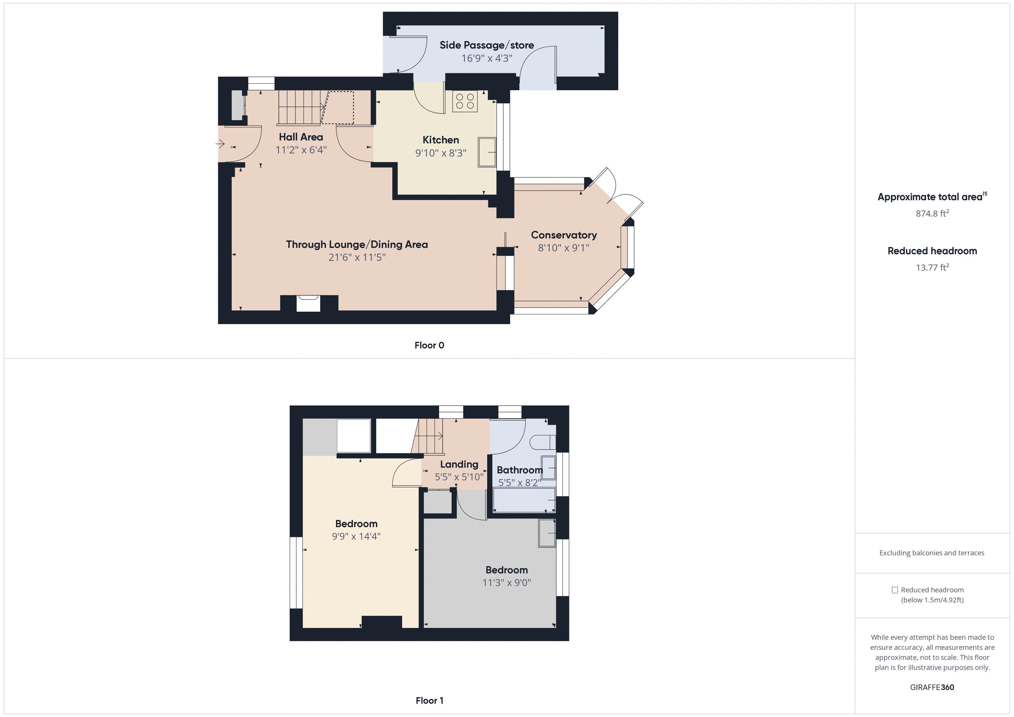 2 bed house for sale in Ferncliffe Road - Property Floorplan