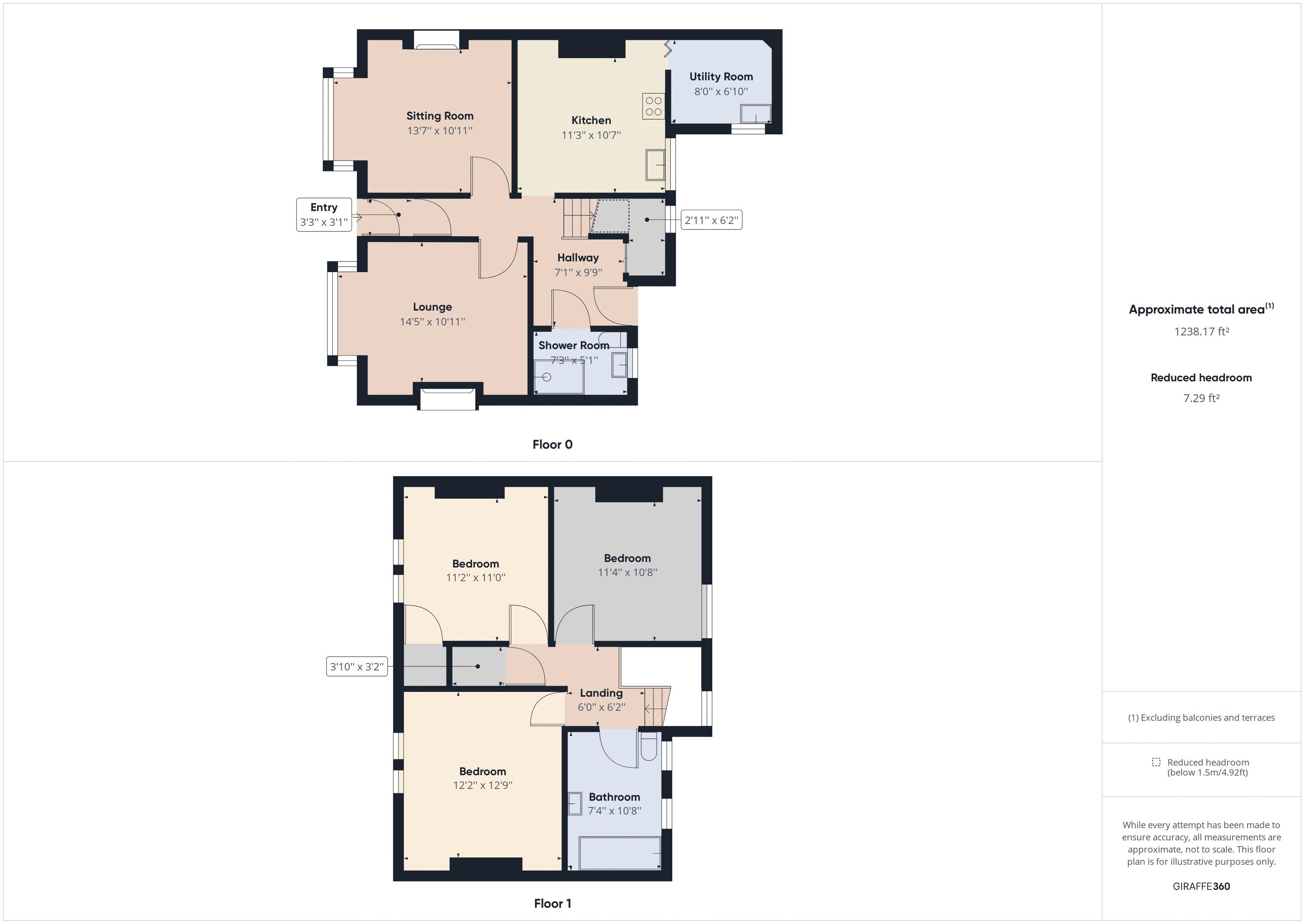 3 bed house for sale in Holly Lane - Property Floorplan
