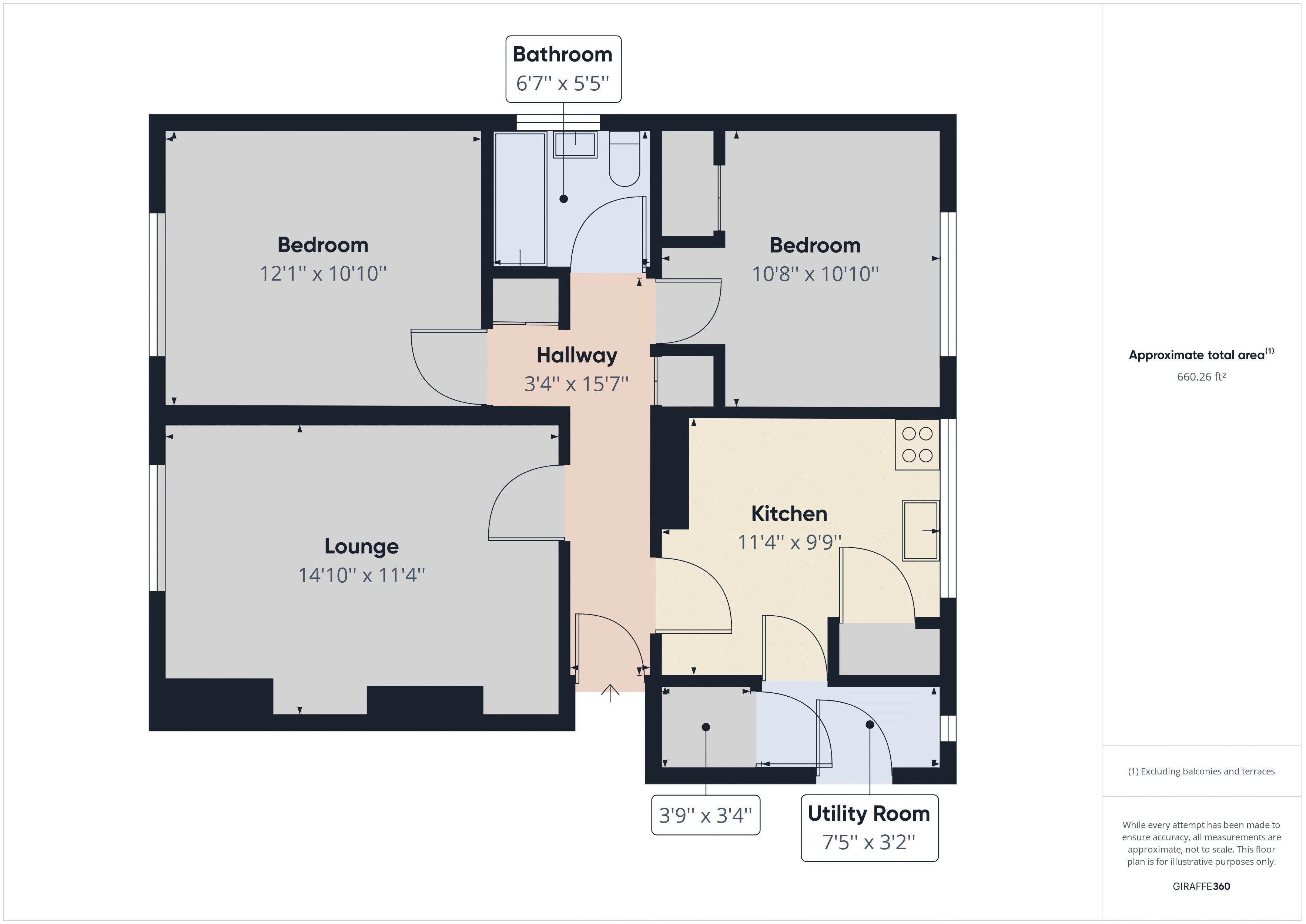 2 bed flat for sale in Shenstone Flats - Property Floorplan