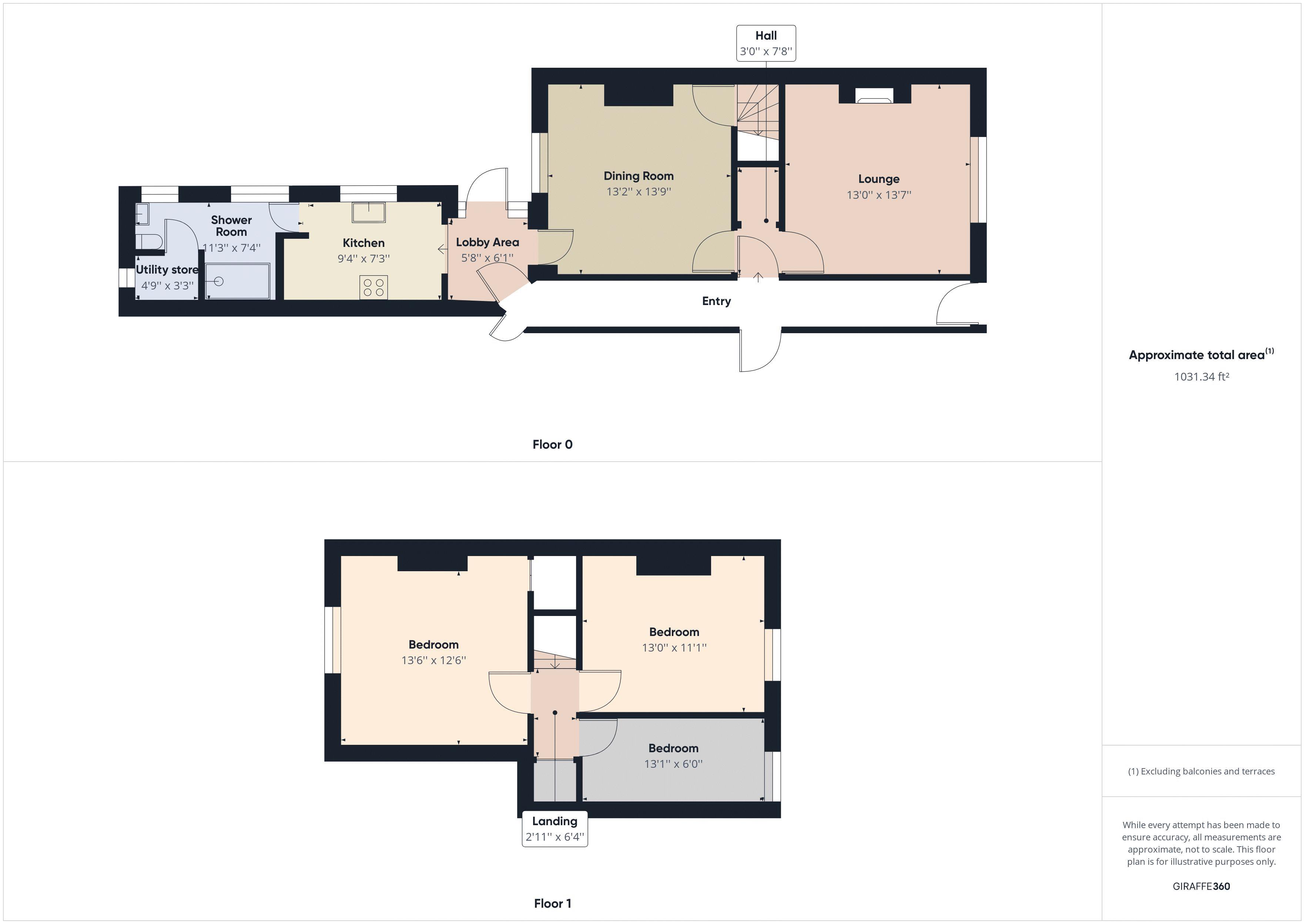 3 bed house for sale in Vicarage Street - Property Floorplan