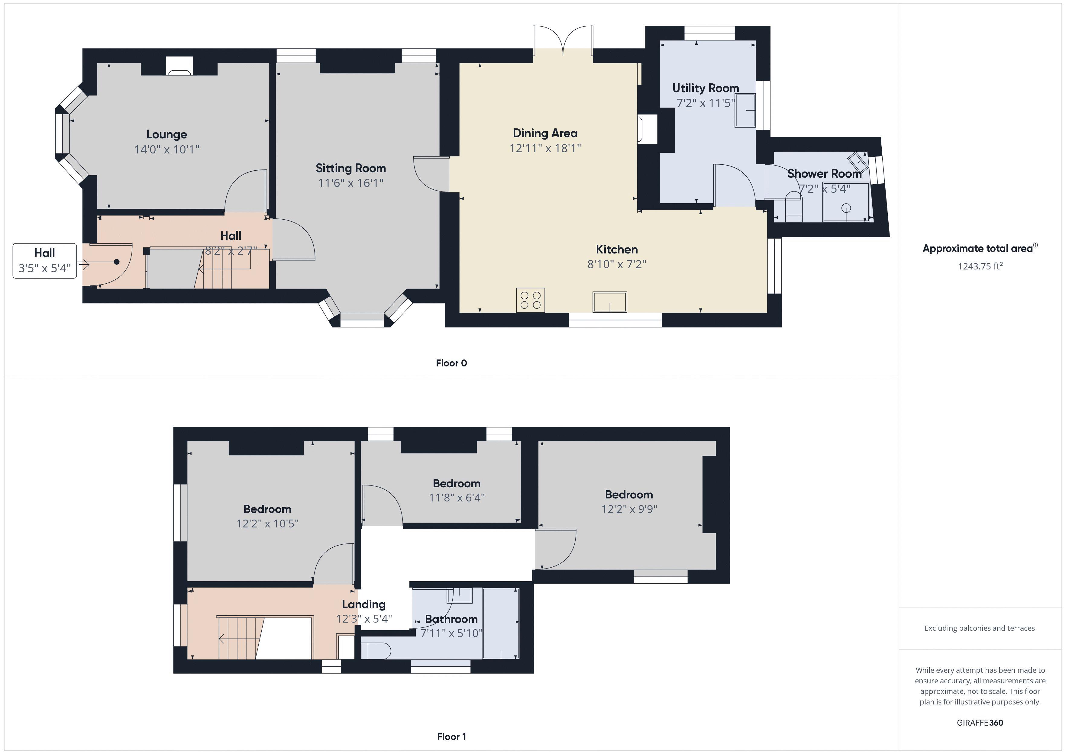 3 bed house for sale in Long Lane - Property Floorplan