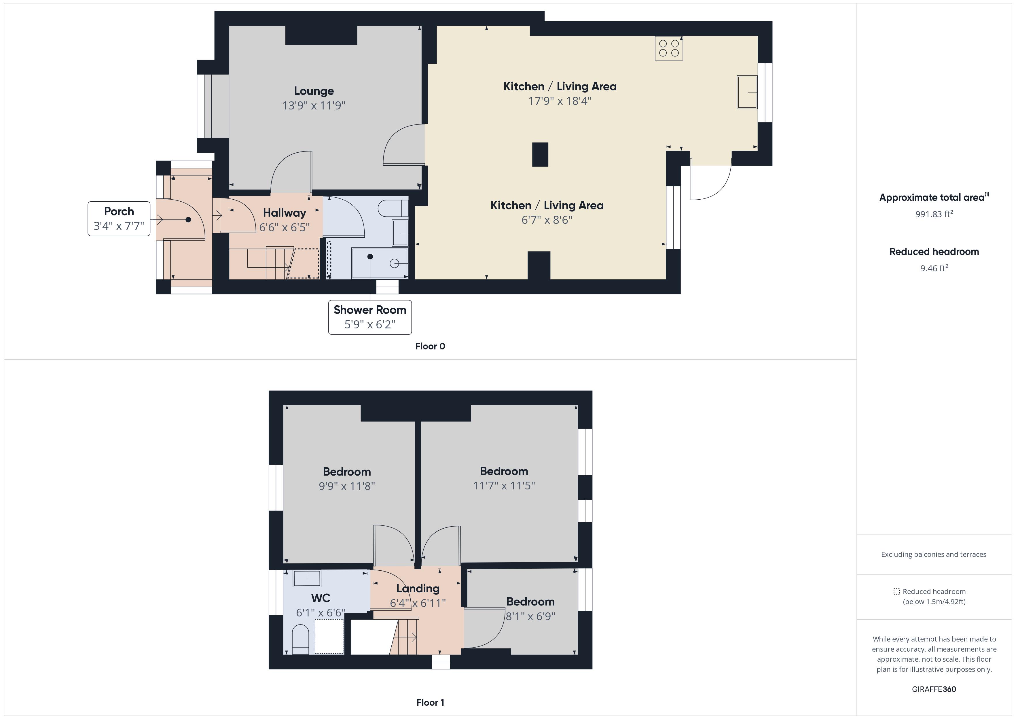 3 bed house to rent in Chestnut Avenue - Property Floorplan