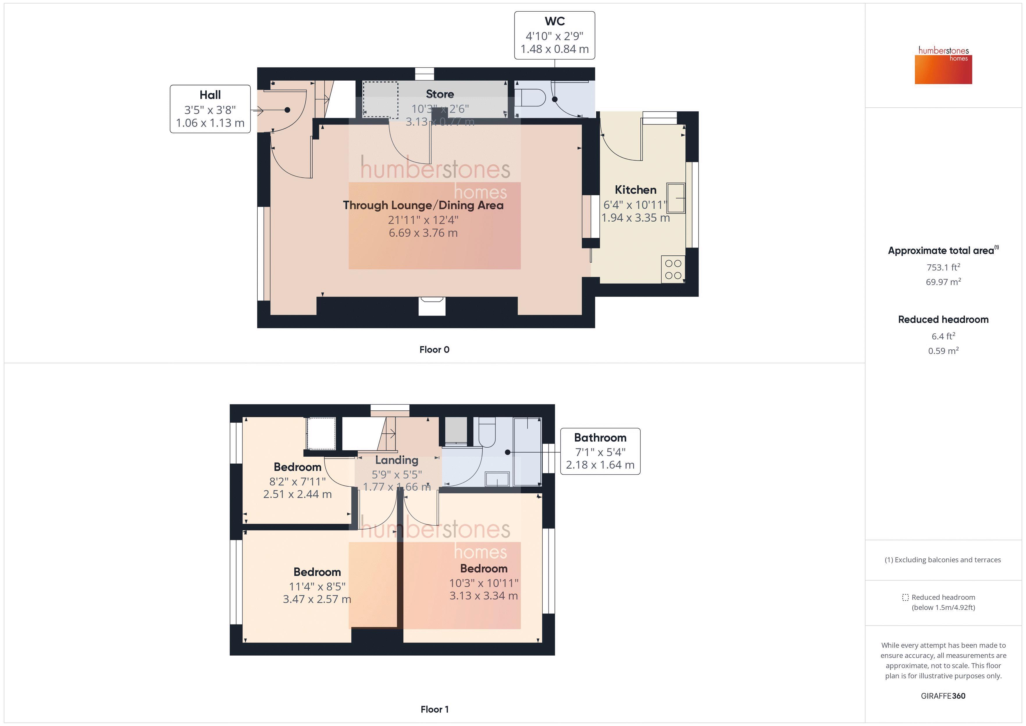 3 bed house for sale in Telford Close - Property Floorplan