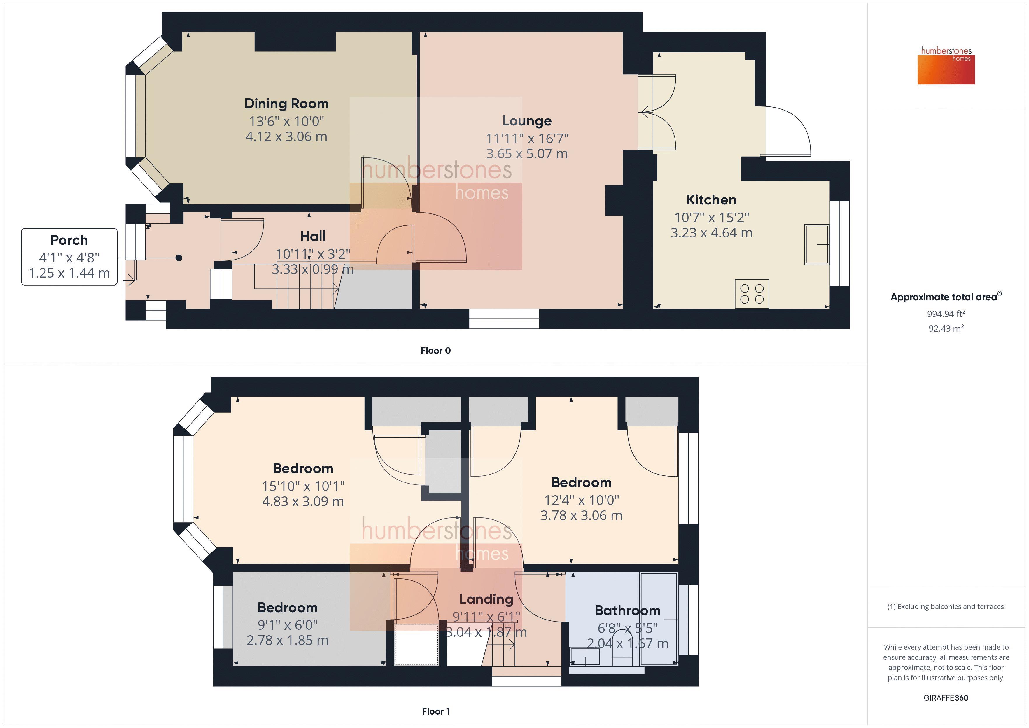 3 bed house for sale in Perry Hill Road - Property Floorplan