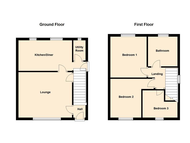 3 bed house to rent in Firth Drive - Property Floorplan