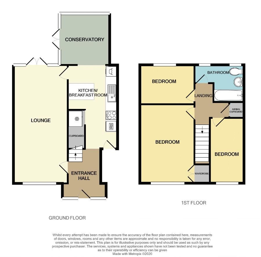 3 bed house for sale in Lockington Croft - Property Floorplan