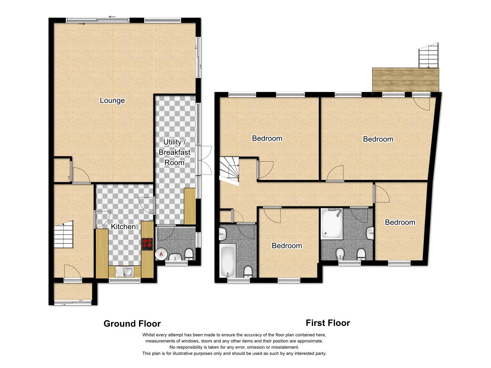 4 bed house to rent in Cedar Close - Property Floorplan