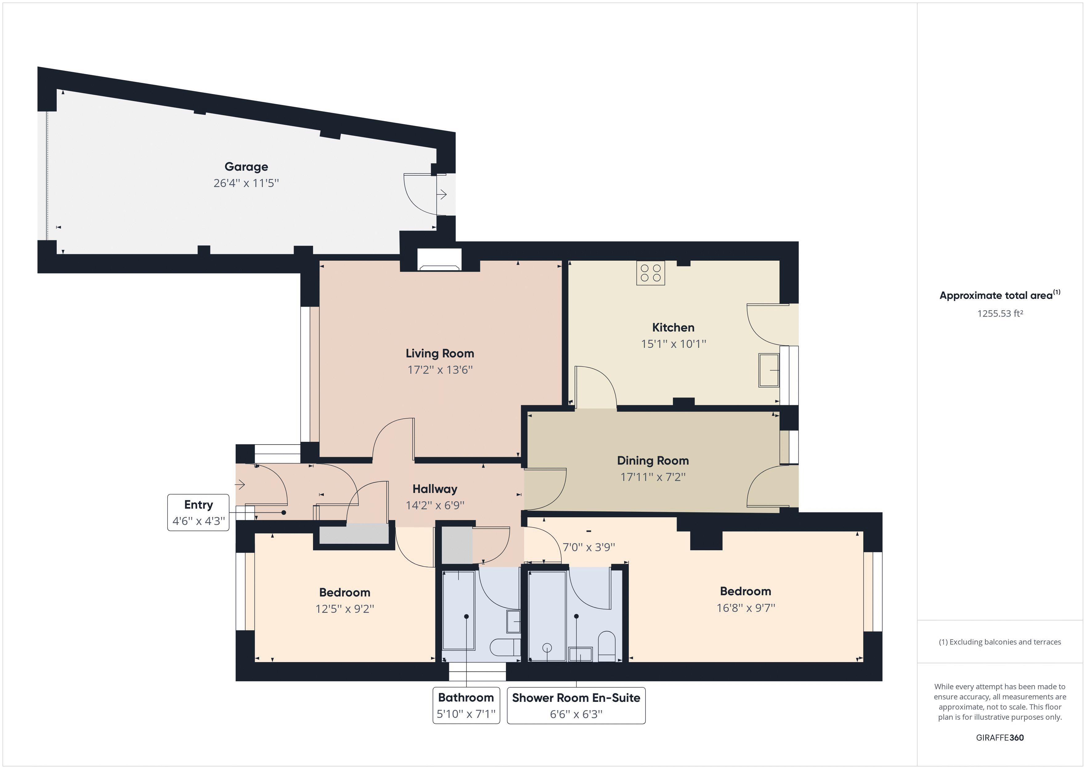 2 bed bungalow for sale in Forest Road - Property Floorplan