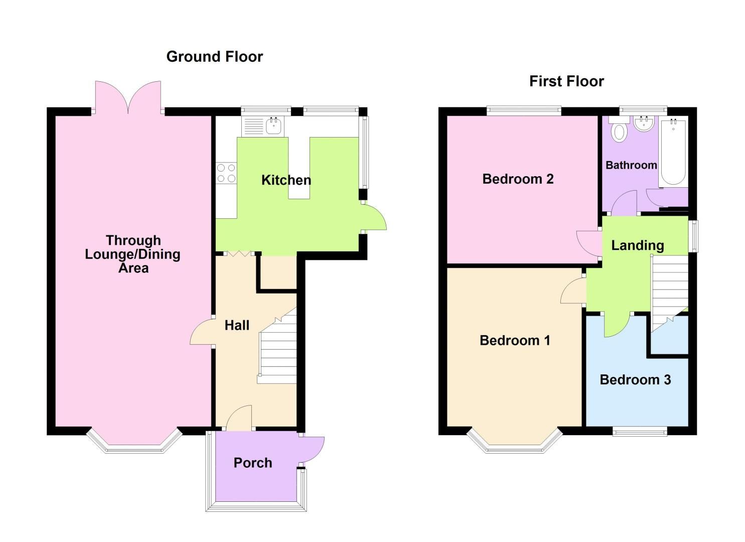 3 bed house for sale in Norman Road - Property Floorplan