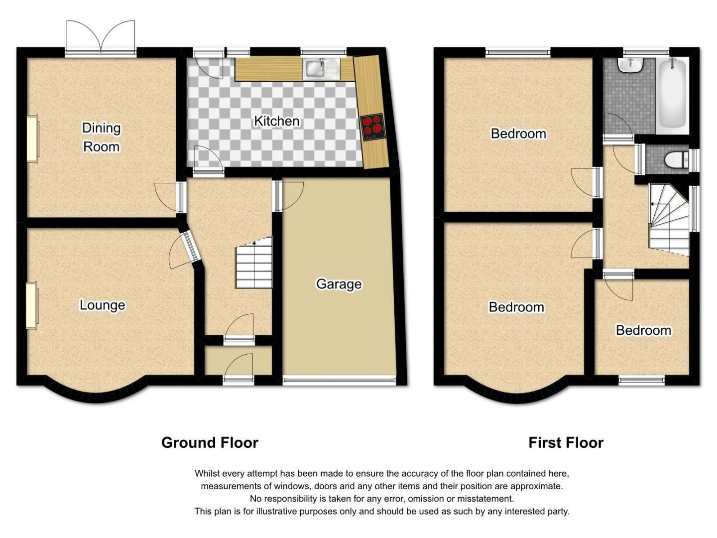 3 bed house to rent in Whitley Court Road - Property Floorplan